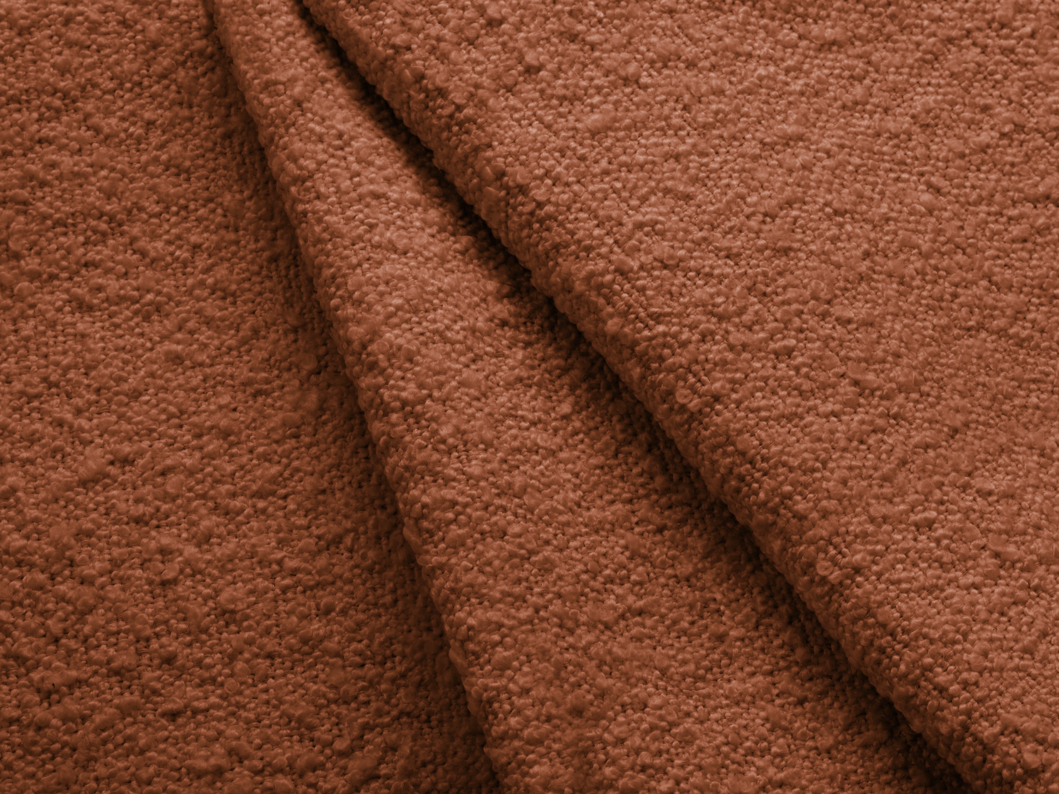 Narożnik prawostronny 4-osobowy KATE terracotta boucle