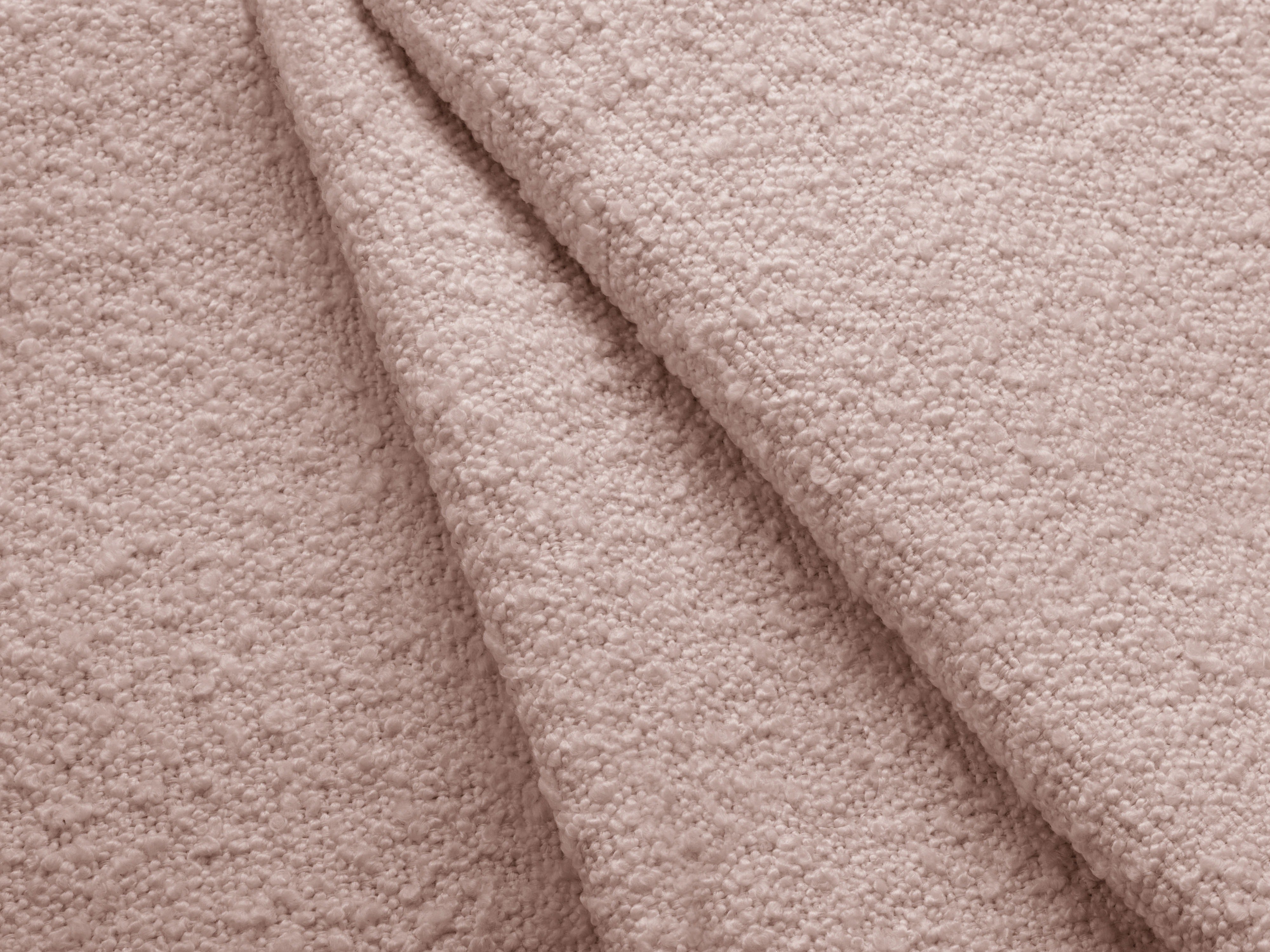 Right-facing 2-seater sofa KATE pink boucle