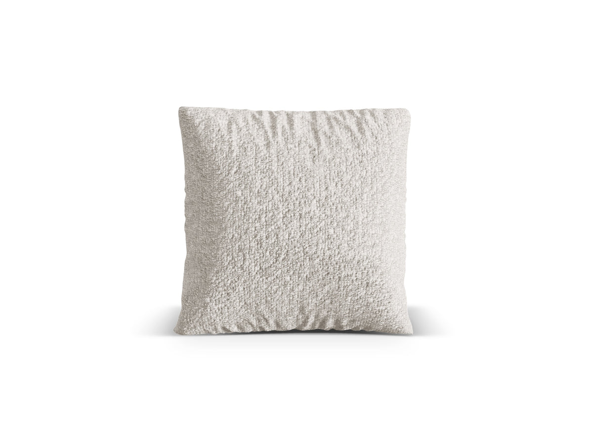 Poduszka dekoracyjna NURIA szarobeżowy melanż boucle – 50x50 cm