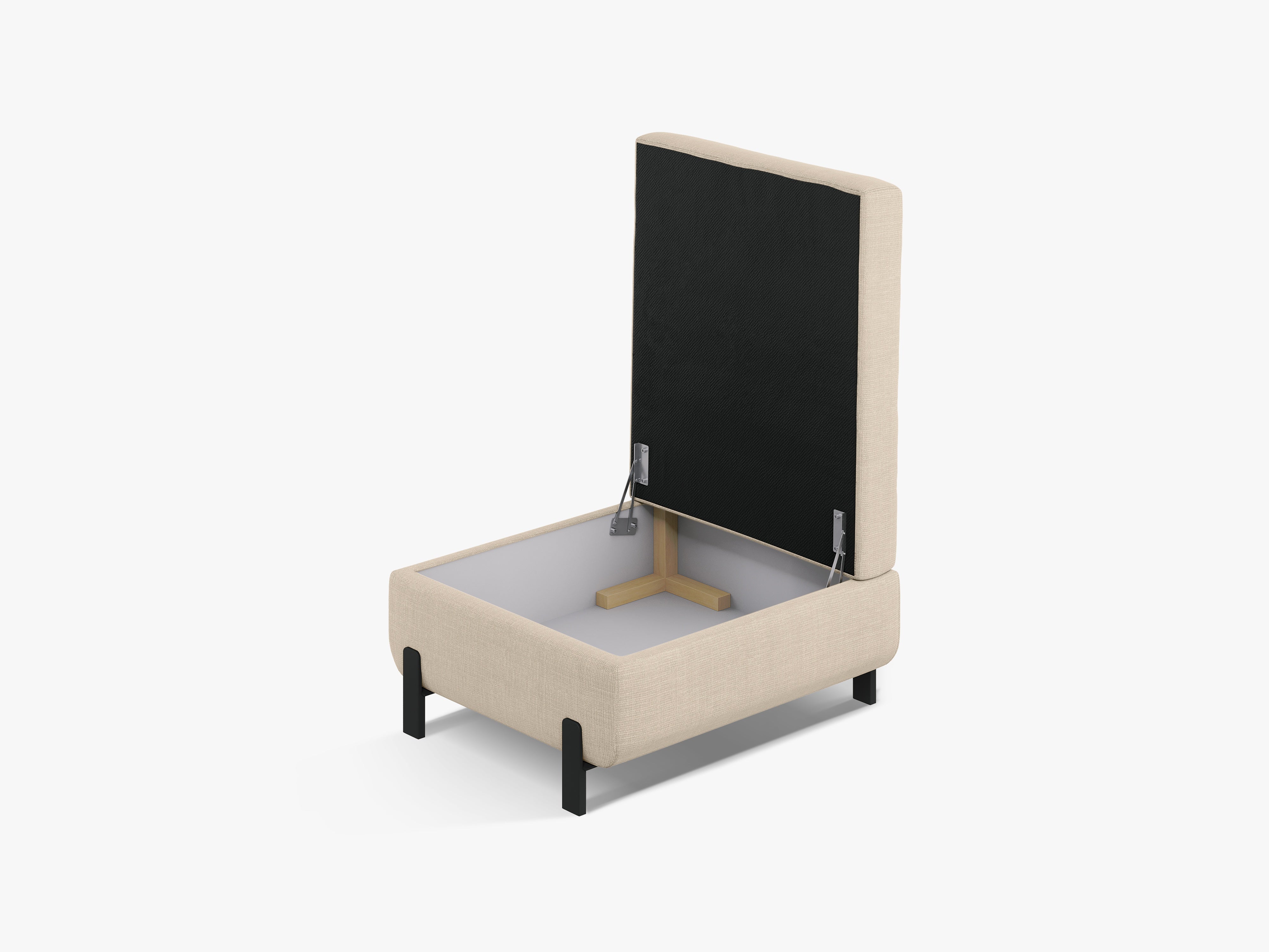 PUF mit Box, "Gloria", 1 Sitz, Beige, 87x72x46
In Europa gemacht