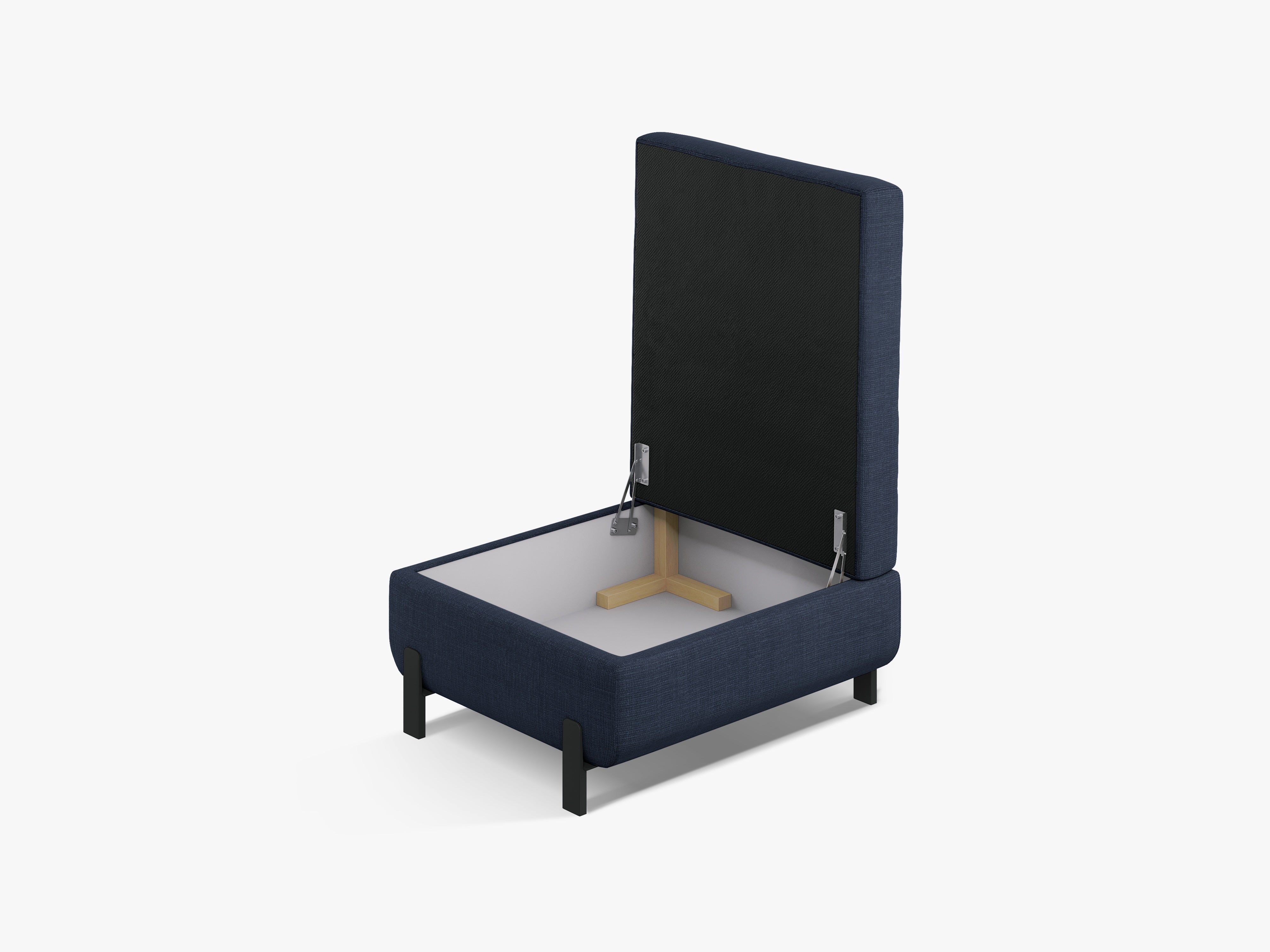 PUF mit Box, "Gloria", 1 Sitz, Blau, 87x72x46
In Europa gemacht