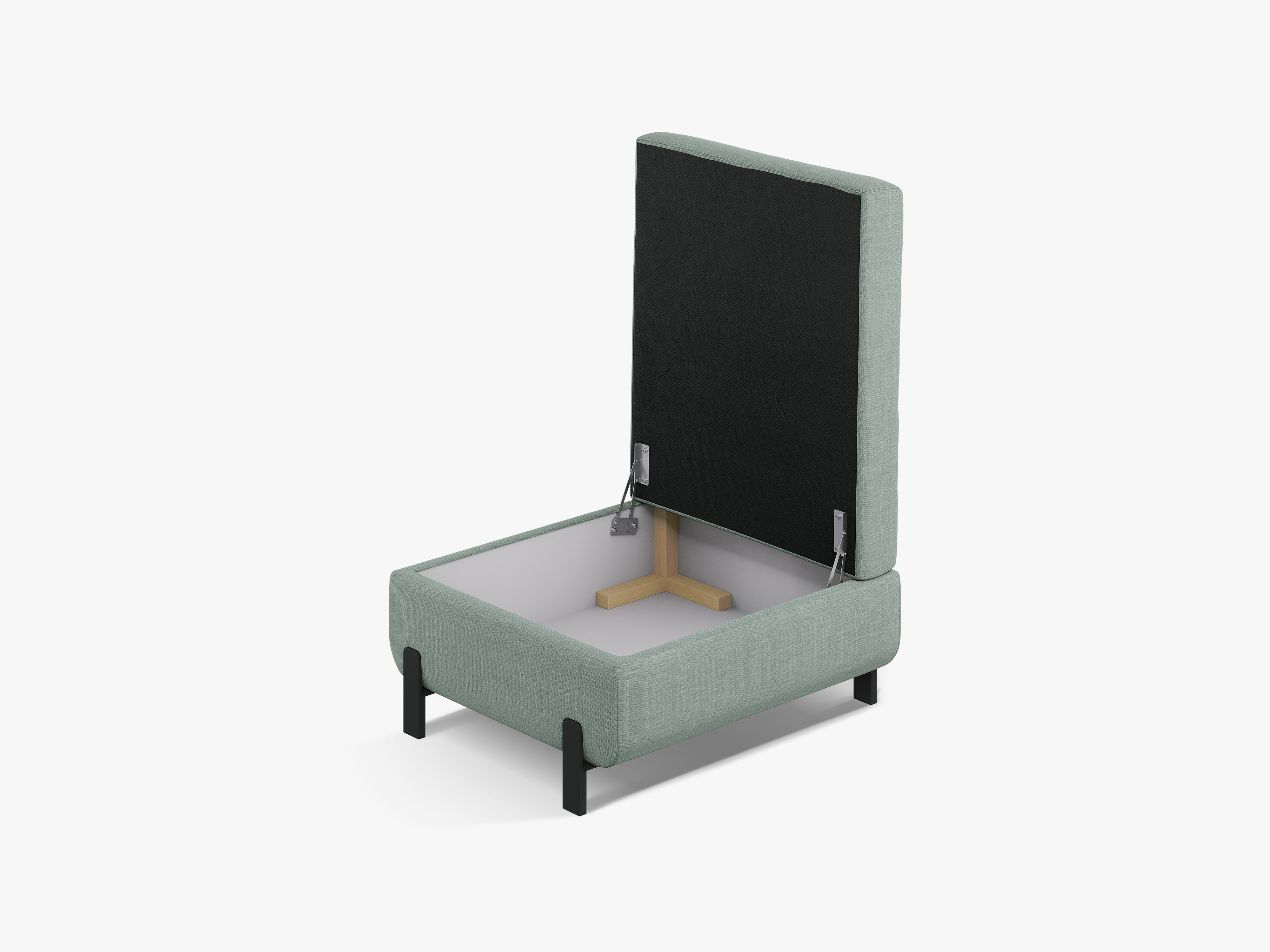 PUF mit Box, "Gloria", 1 Sitz, Minze, 87x72x46
In Europa gemacht
