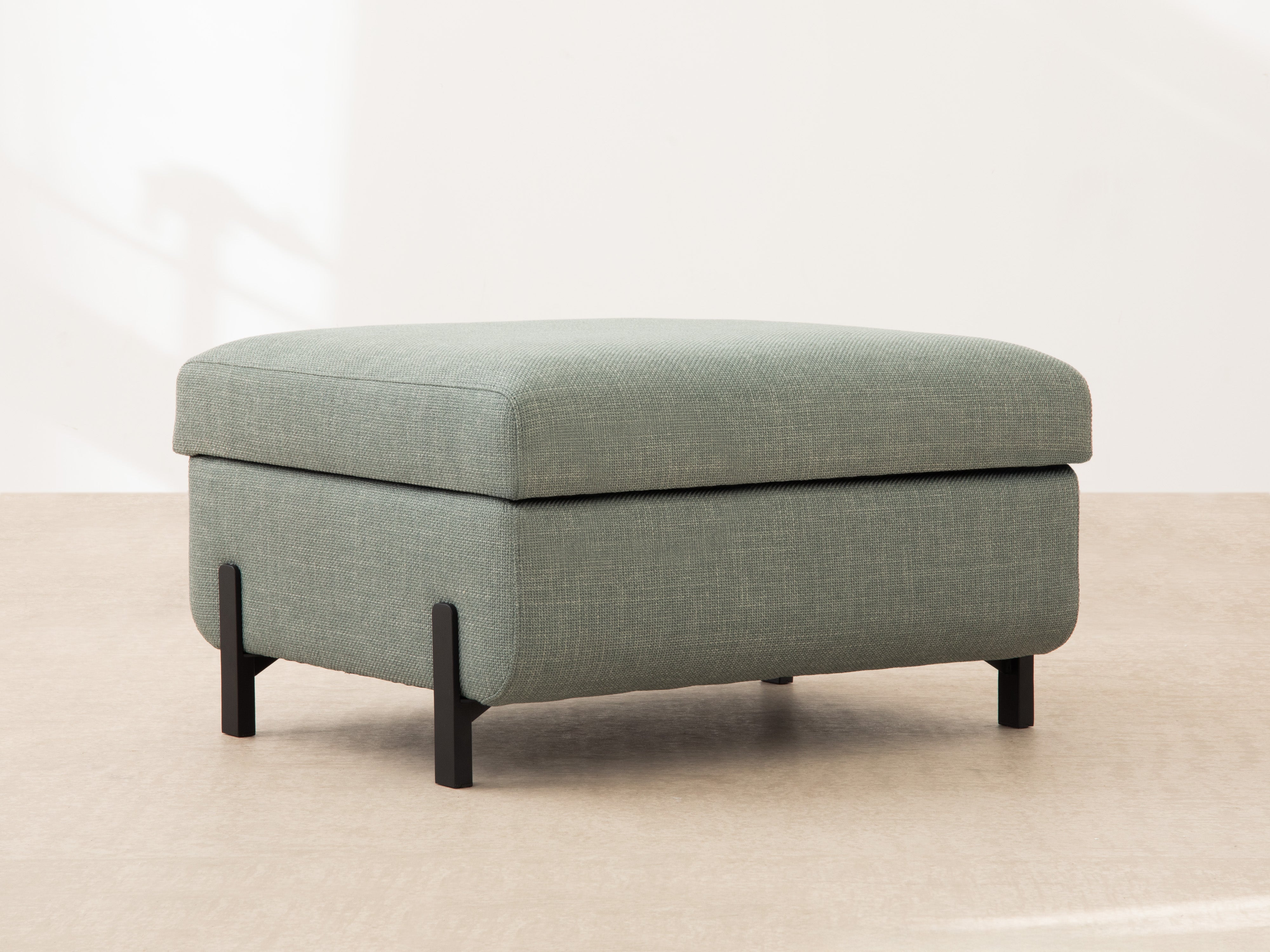 Puf with Box, "Gloria", 1 SEAT, Dark Gray, 87x72x46
Made in Europe