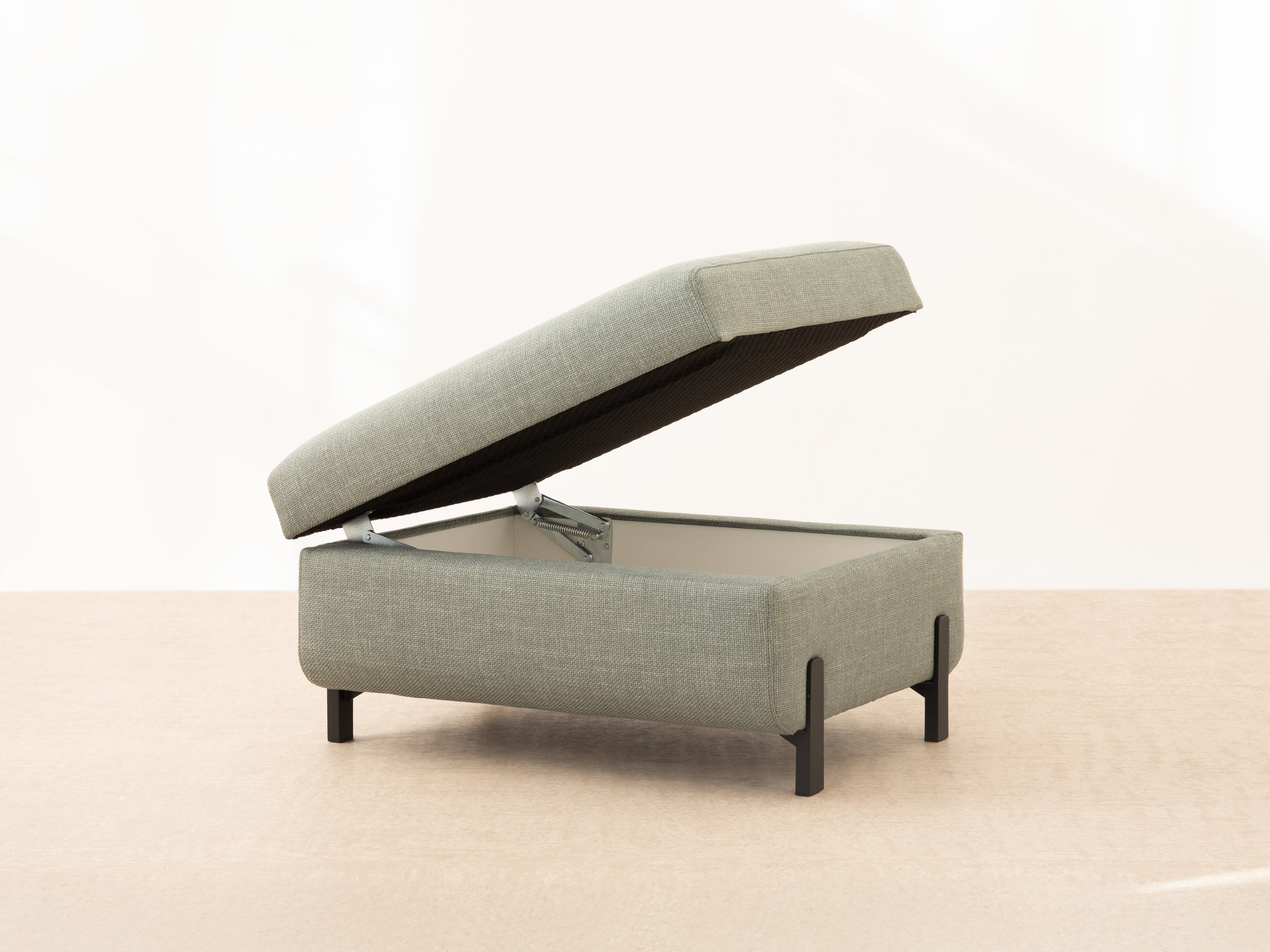 Puf with Box, "Gloria", 1 SEAT, Dark Gray, 87x72x46
Made in Europe