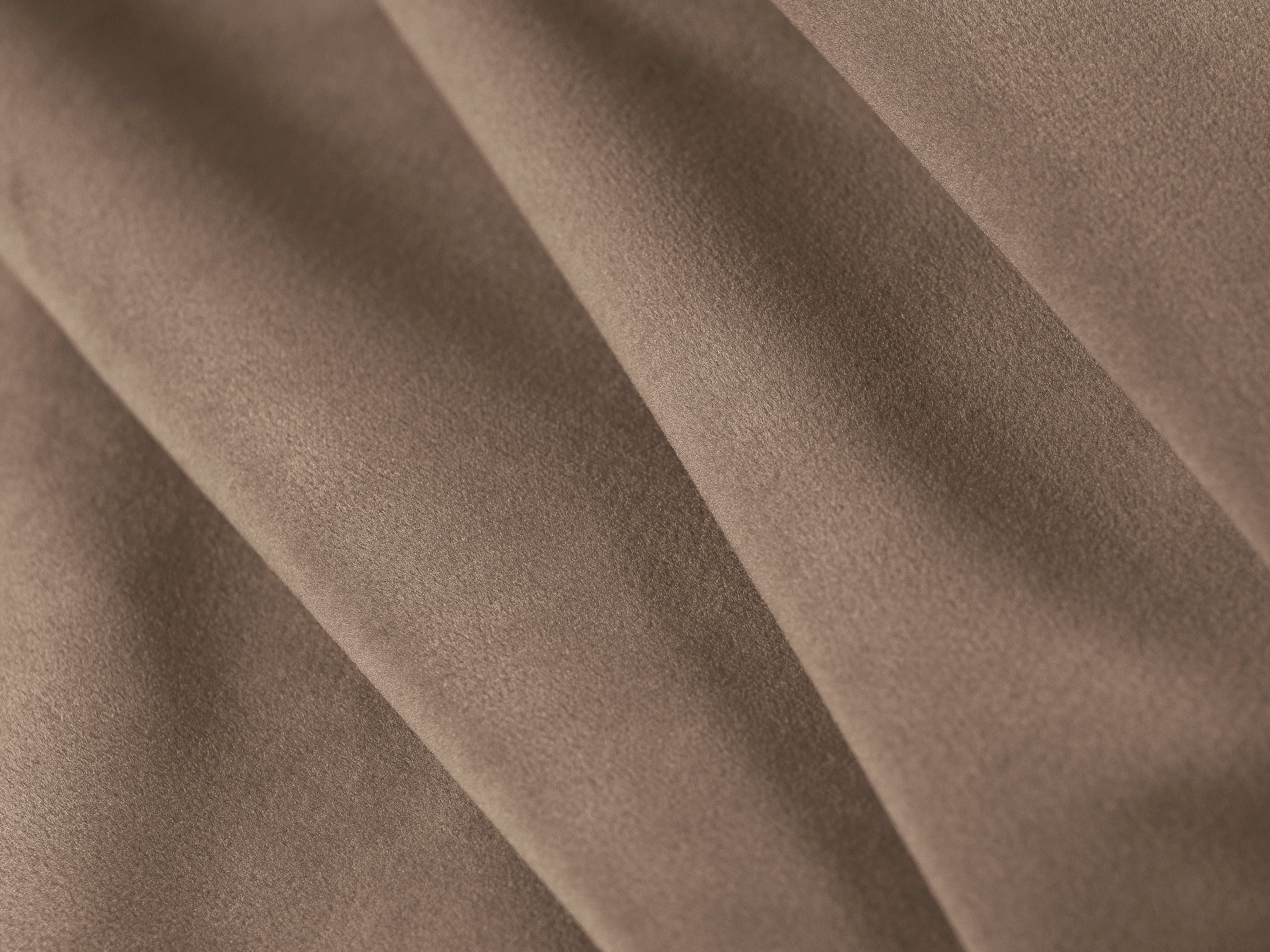 Square Velvet Pouf BEMY Gray-Brown