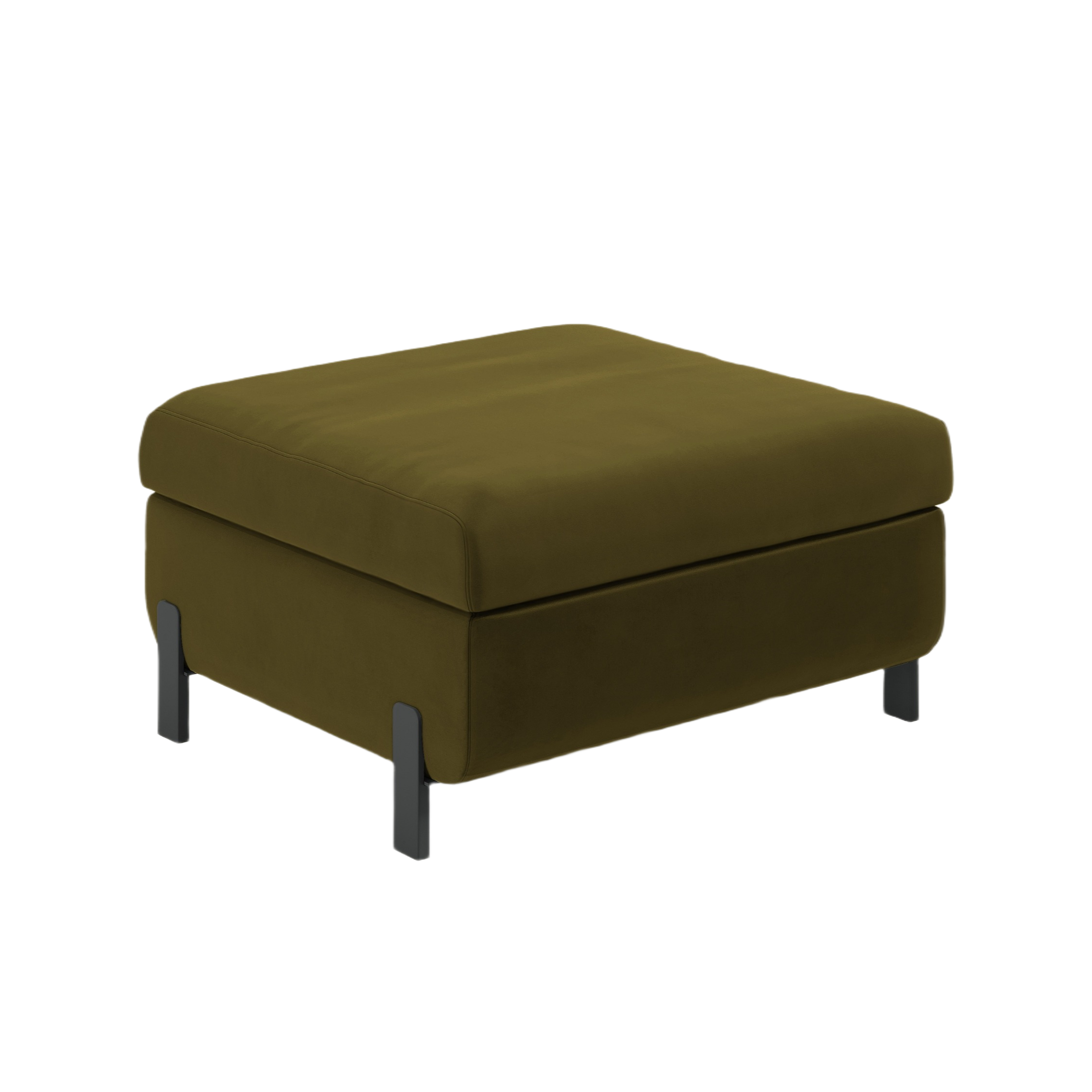 Velvet Fumpu with Box, "Gloria", 1 Seat, Green, 87x72x46
Made in Europe