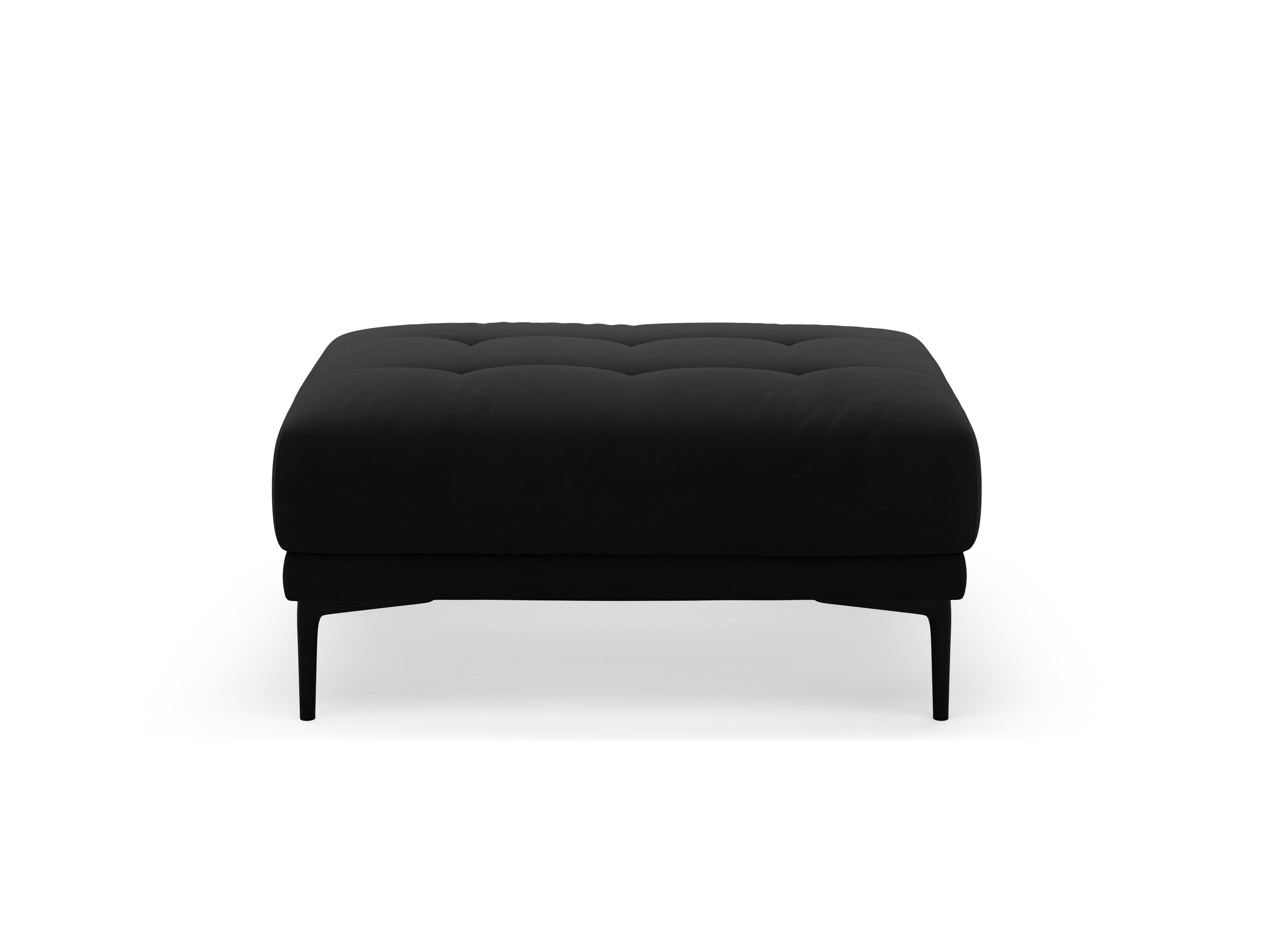 Black Velvet Pouf BEMY