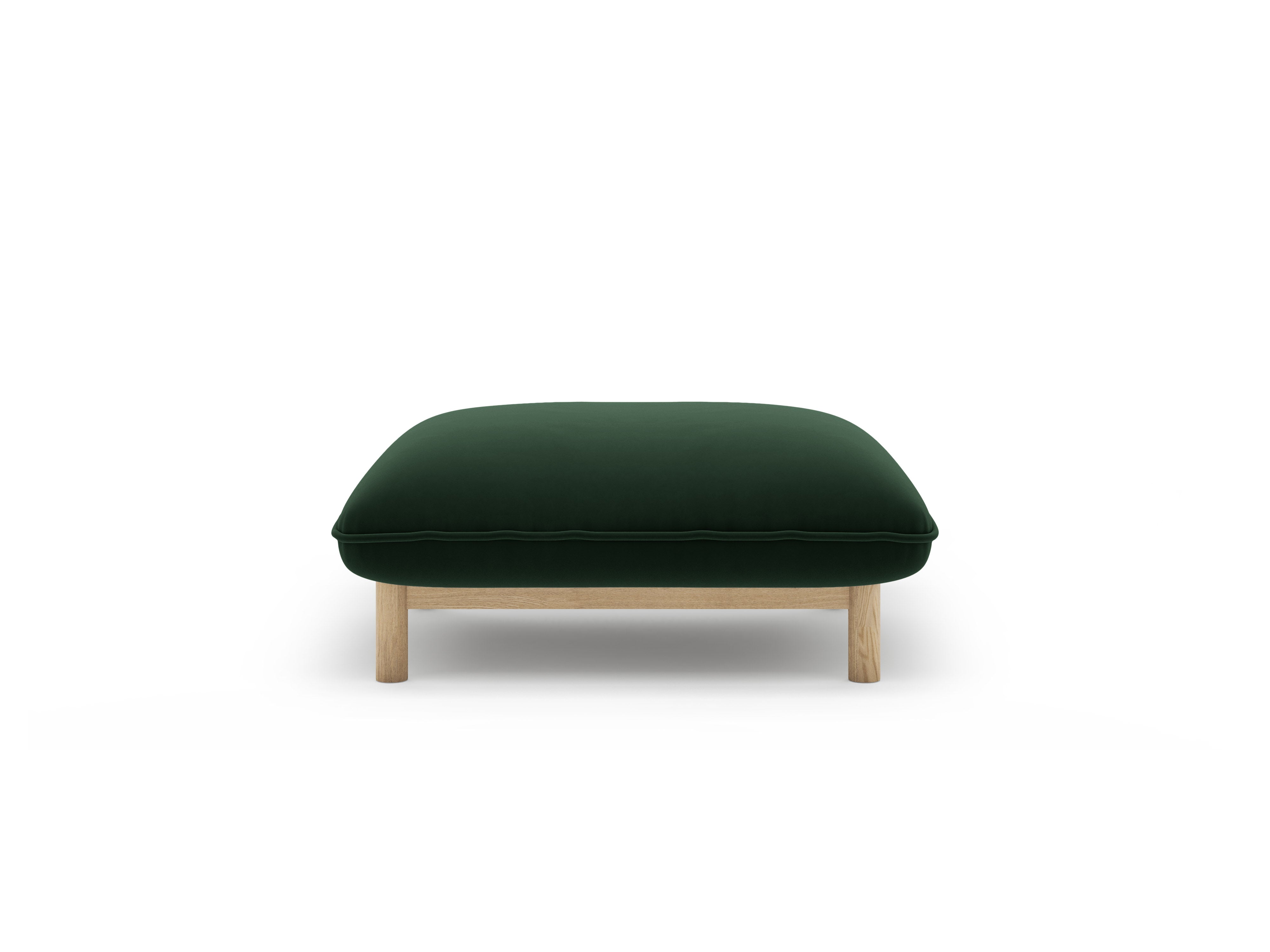 Velvet Pouf ADA Bottle Green