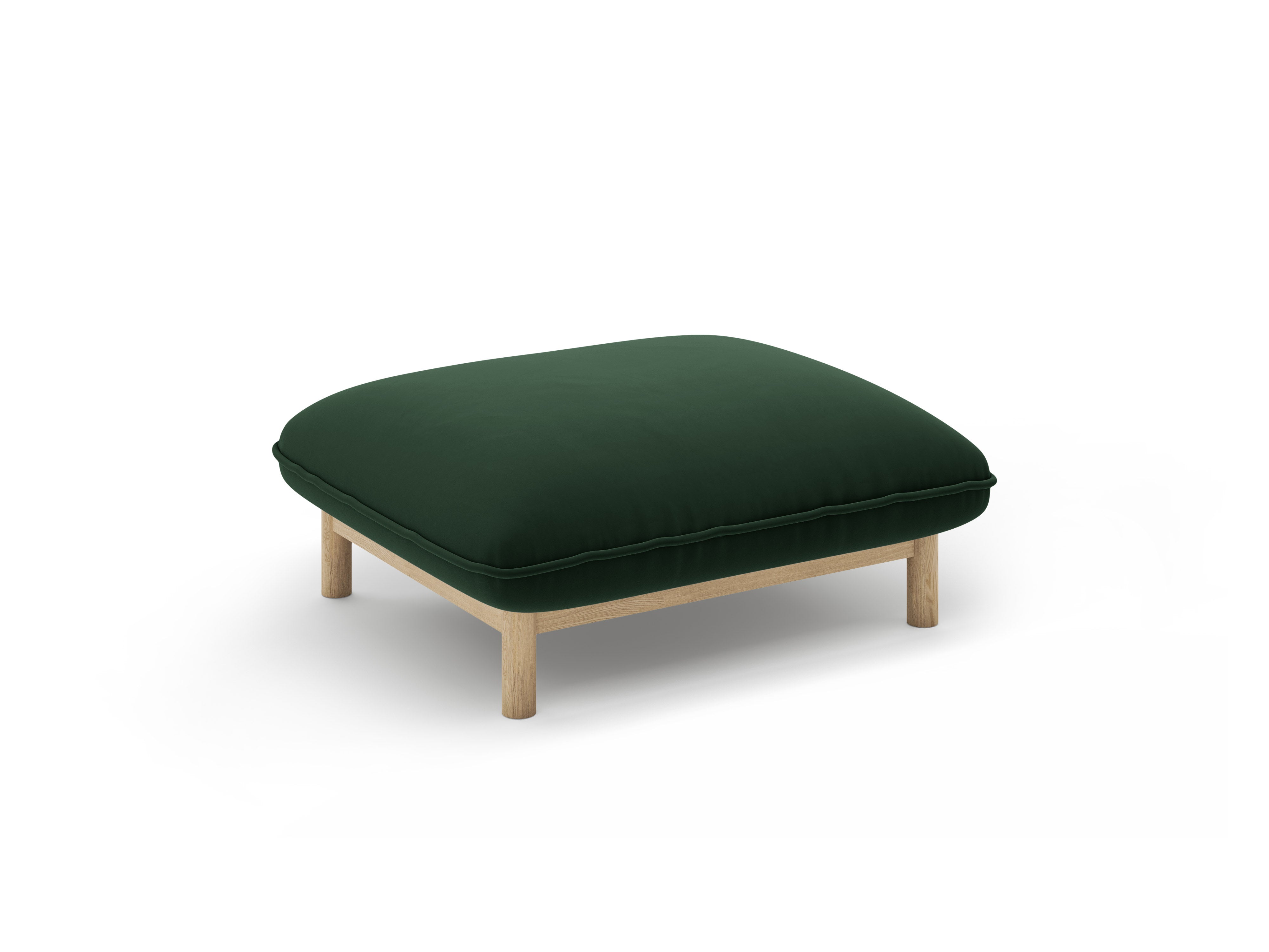 Velvet Pouf ADA Bottle Green