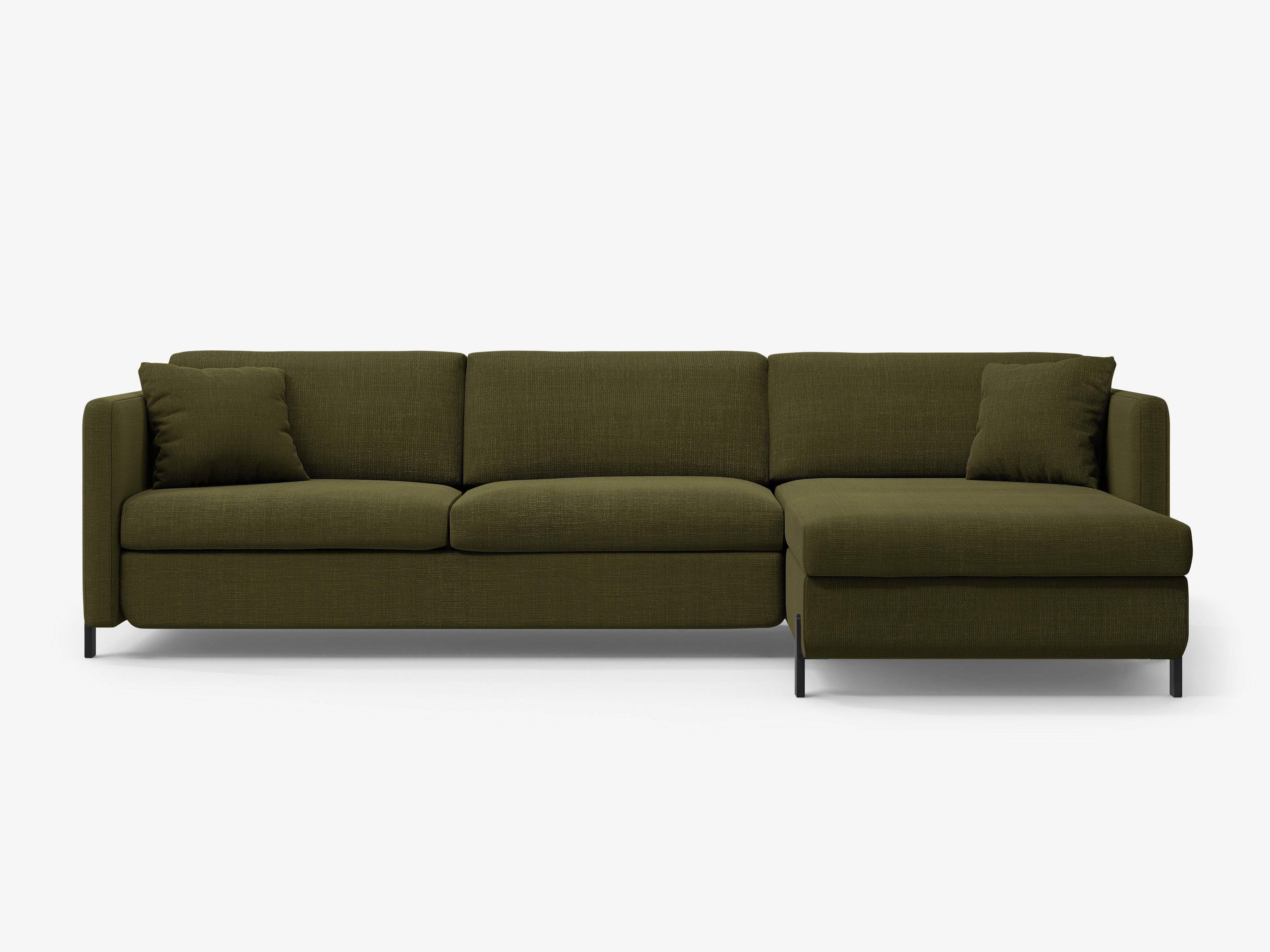Rechte Eckesofa mit Bettfunktion und Kiste, "Gloria", 5 Sitze, Grün, 280x170x80
In Europa gemacht