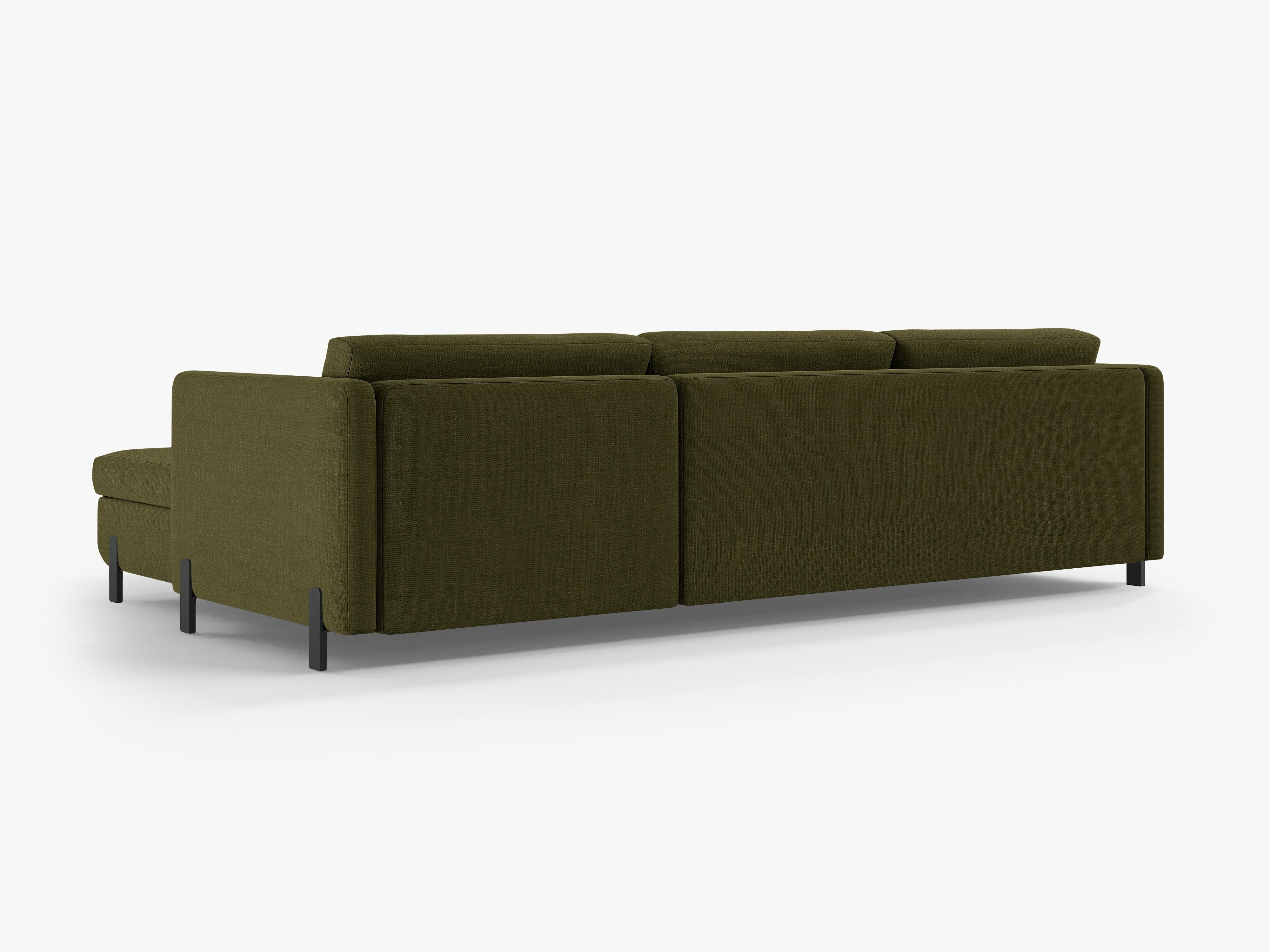 Rechte Eckesofa mit Bettfunktion und Kiste, "Gloria", 5 Sitze, Grün, 280x170x80
In Europa gemacht