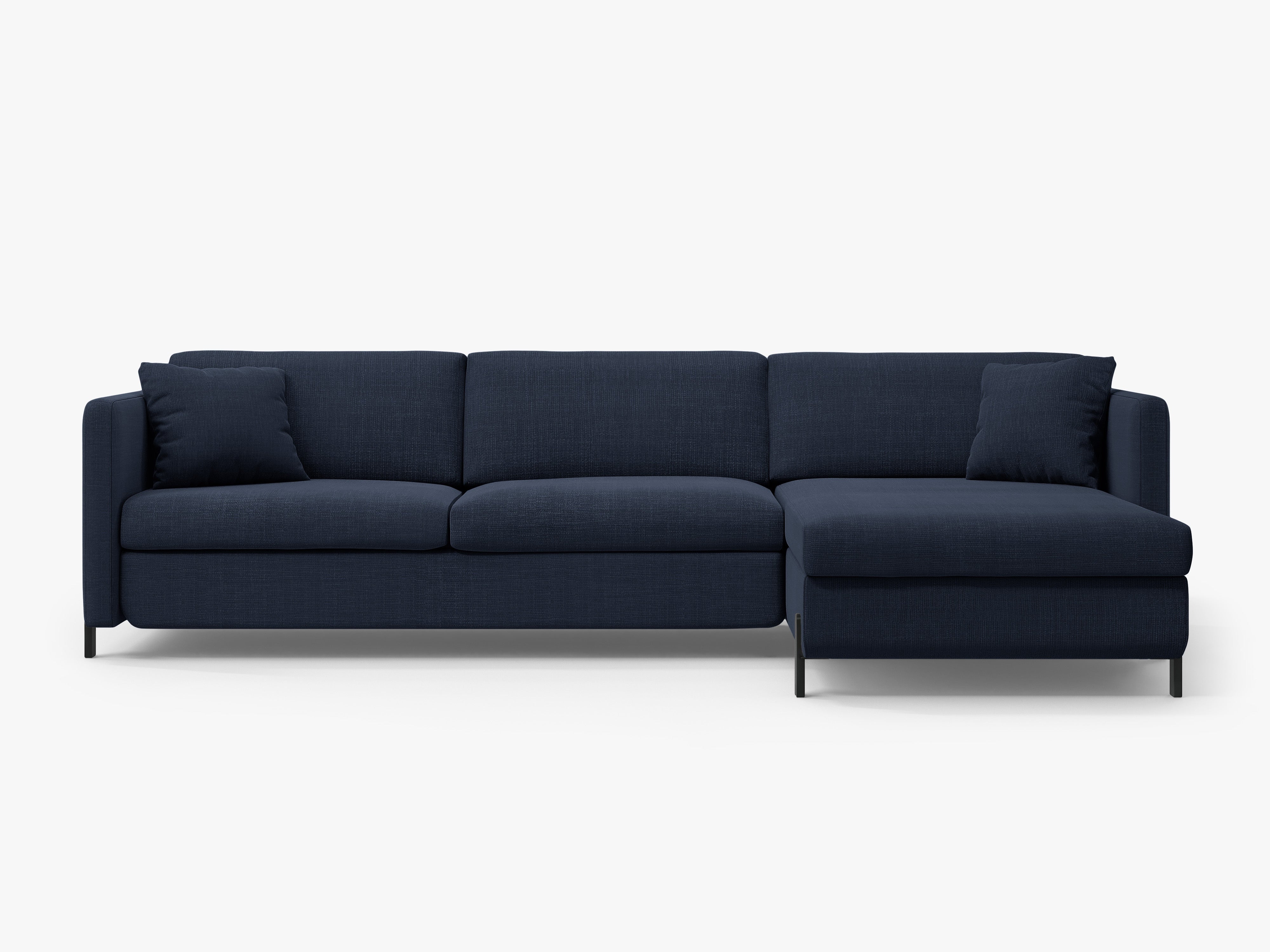 Rechte Ecksofa mit Bettfunktion und Box, "Gloria", 5 Sitze, Blau, 280x170x80
In Europa gemacht