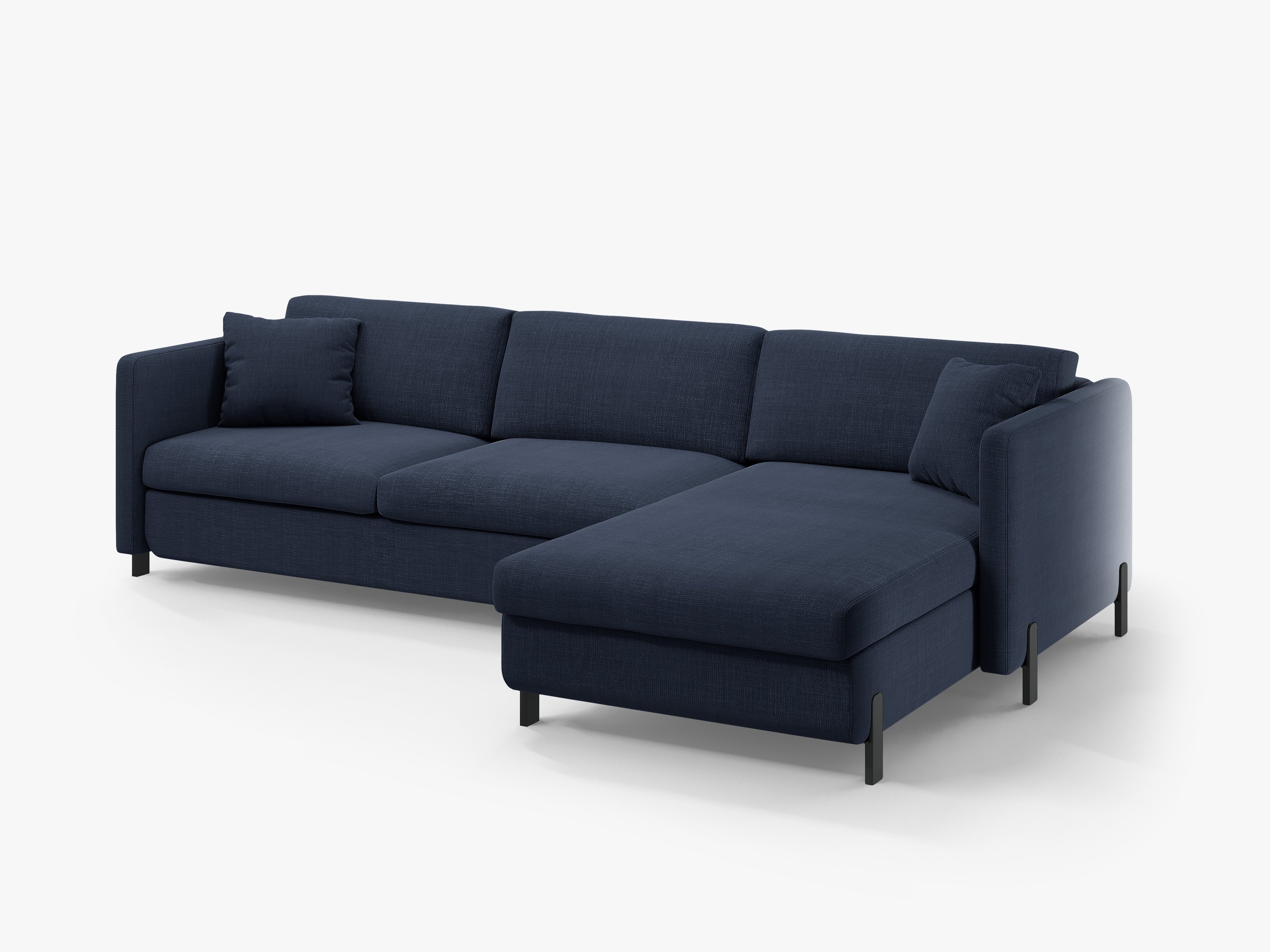 Rechte Ecksofa mit Bettfunktion und Box, "Gloria", 5 Sitze, Blau, 280x170x80
In Europa gemacht
