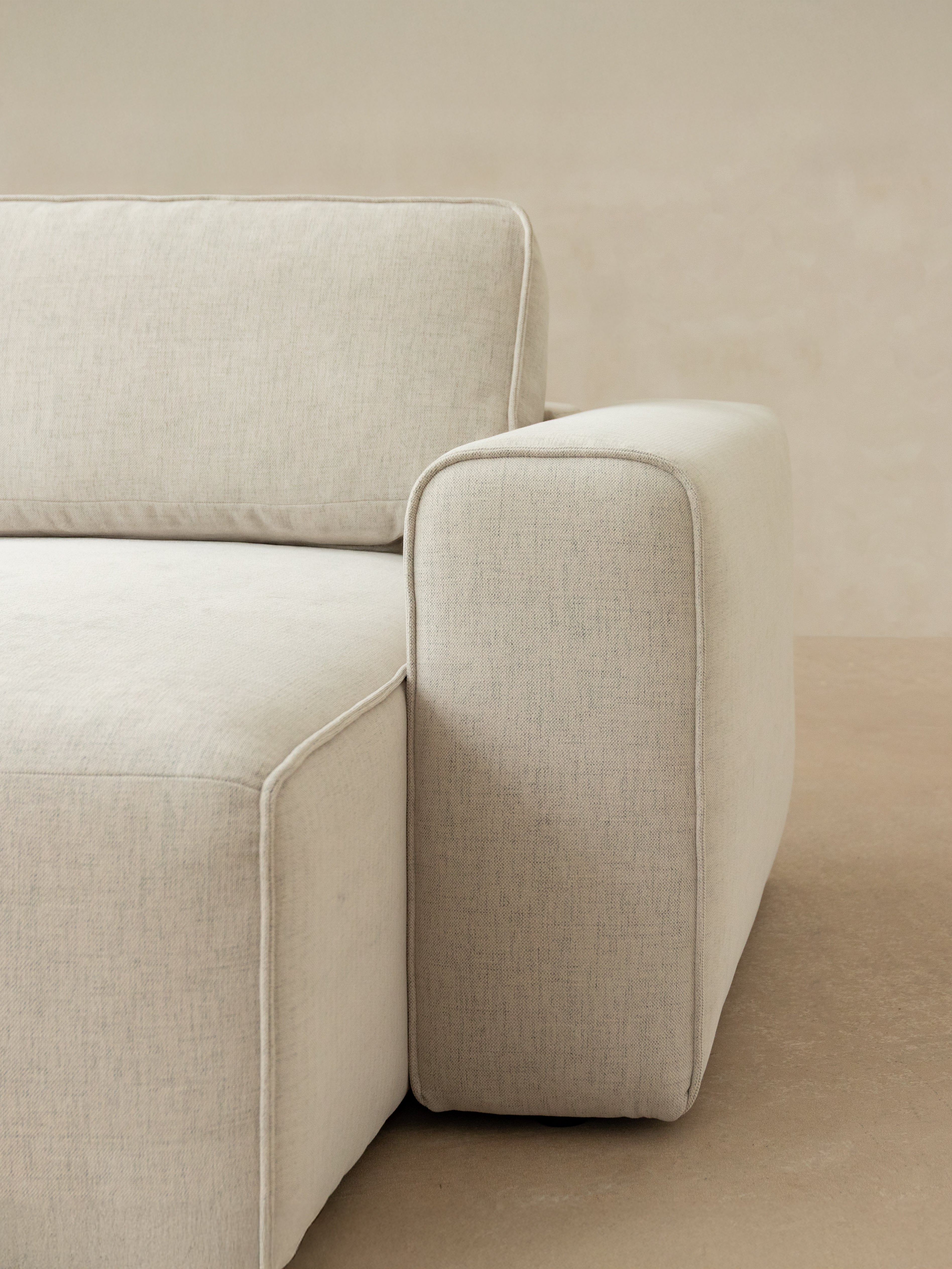 Narożnik prawostronny 3-osobowy z funkcją spania VICTOR ceglany szenil