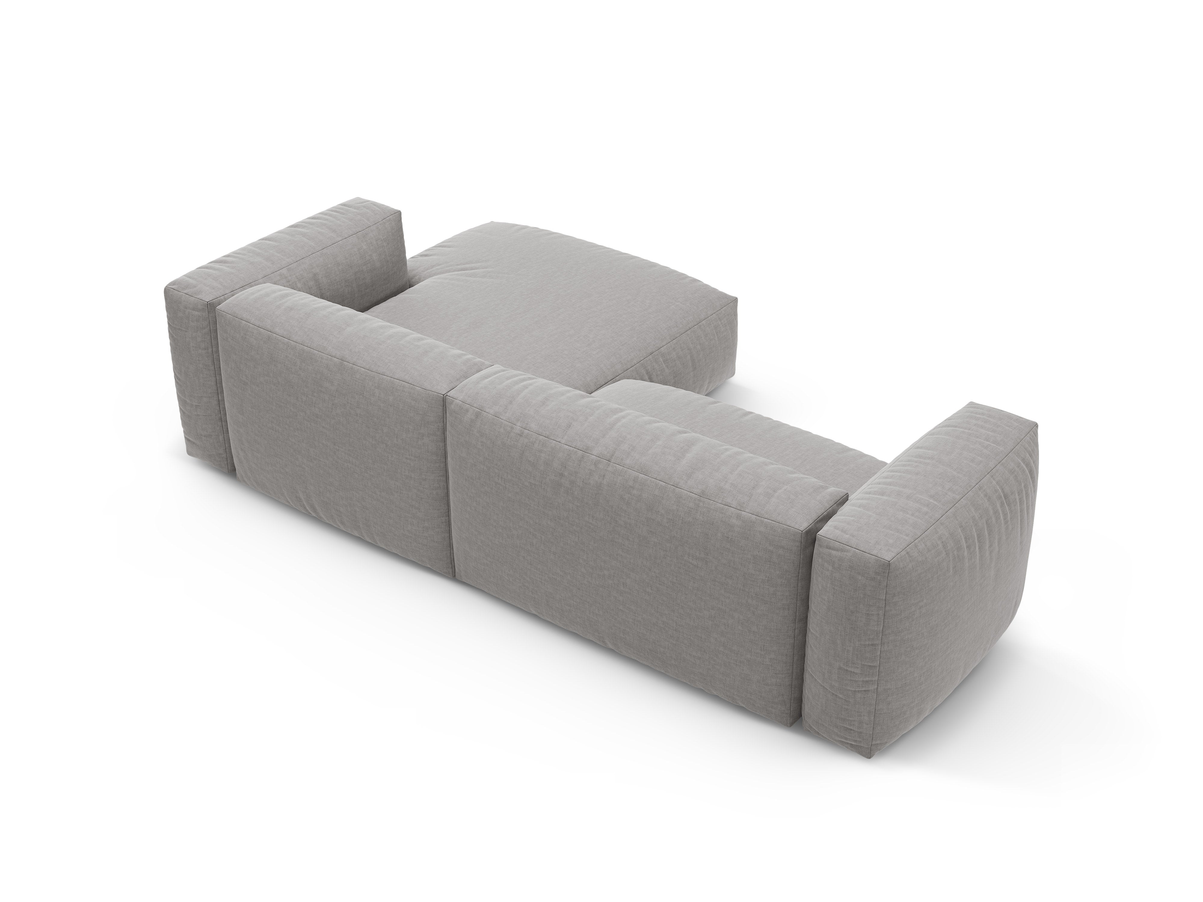 Narożnik prawostronny z funkcją spania MARTINA jasny szary