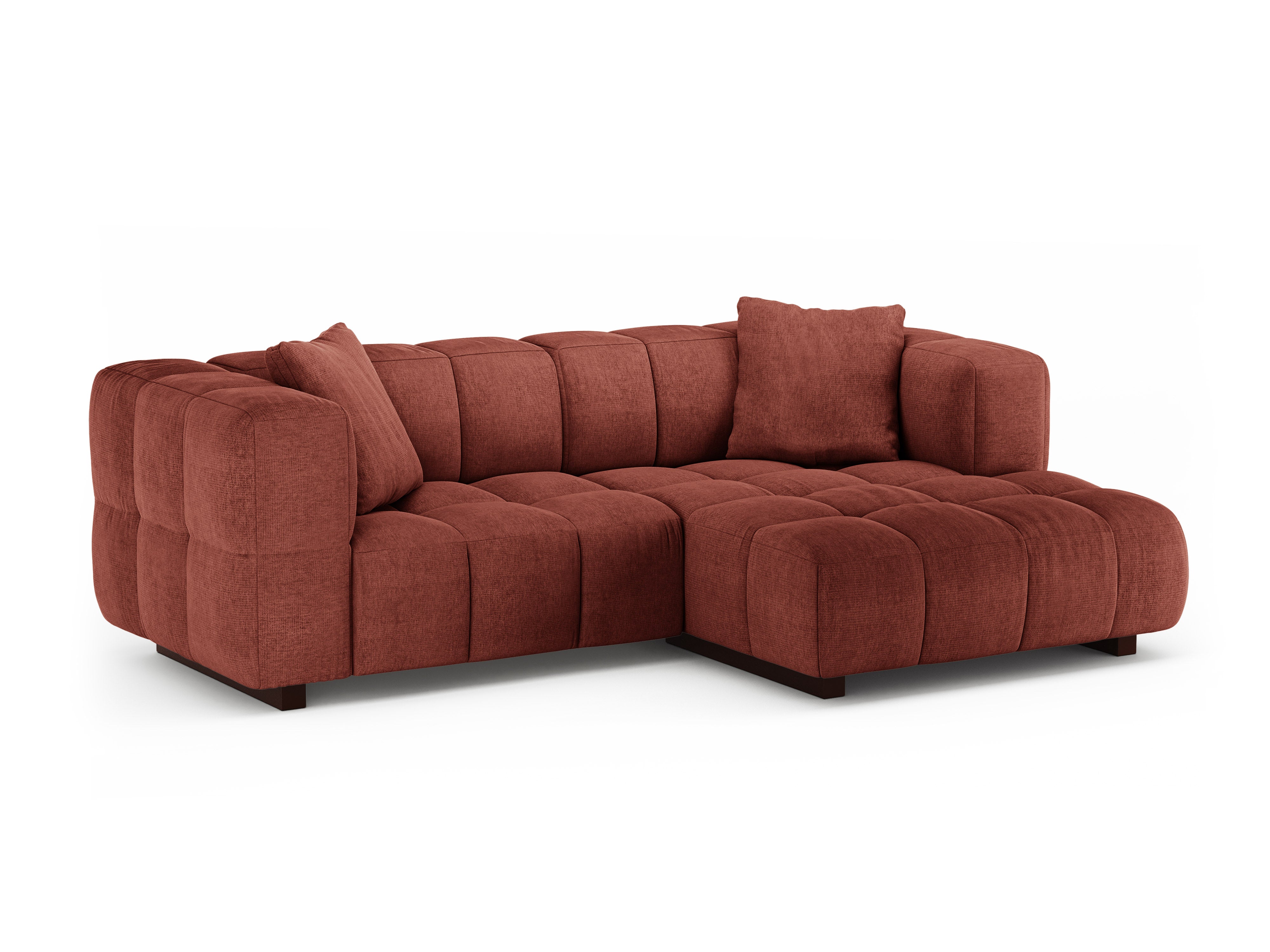 Right-facing corner sofa bed PUMA coral