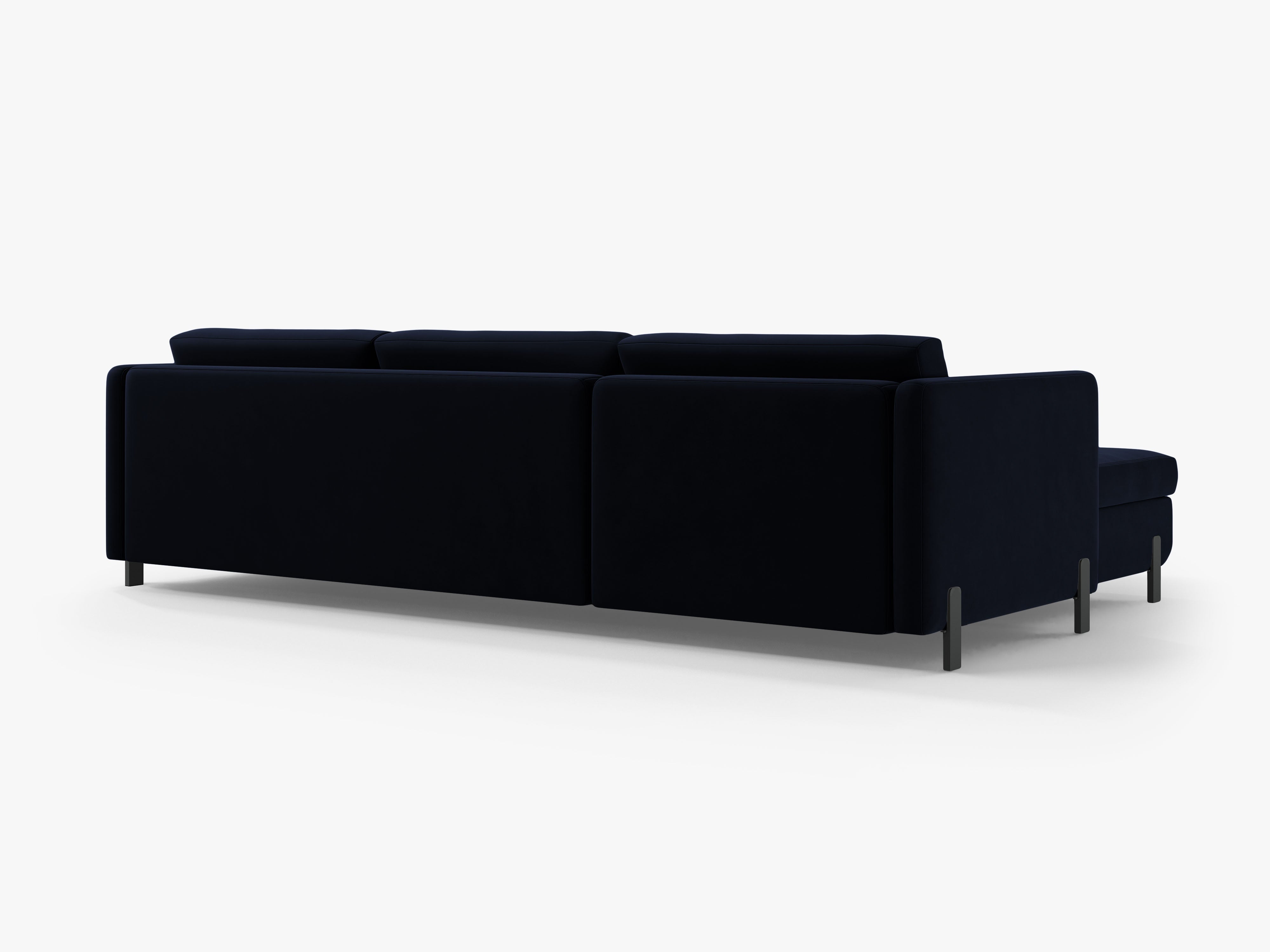 Samtrechte Ecksofa mit Bettfunktion, "Gloria", 5 Sitze, Royal Blue, 280x170x80
In Europa gemacht
