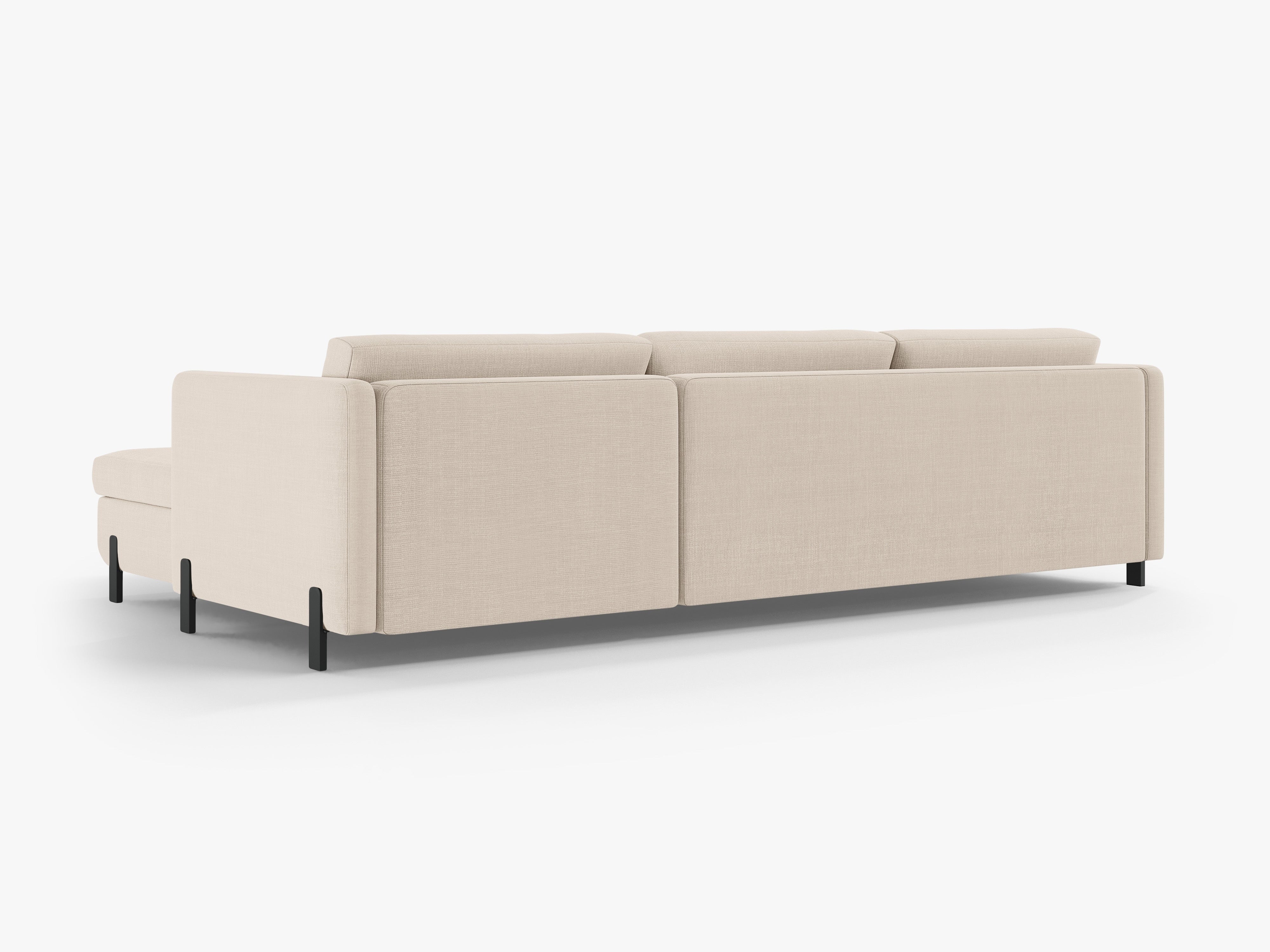 Rechte Ecke -Sofa mit Bettfunktion und Box, "Gloria", 4 Sitze, Beige, 260x170x80
In Europa gemacht