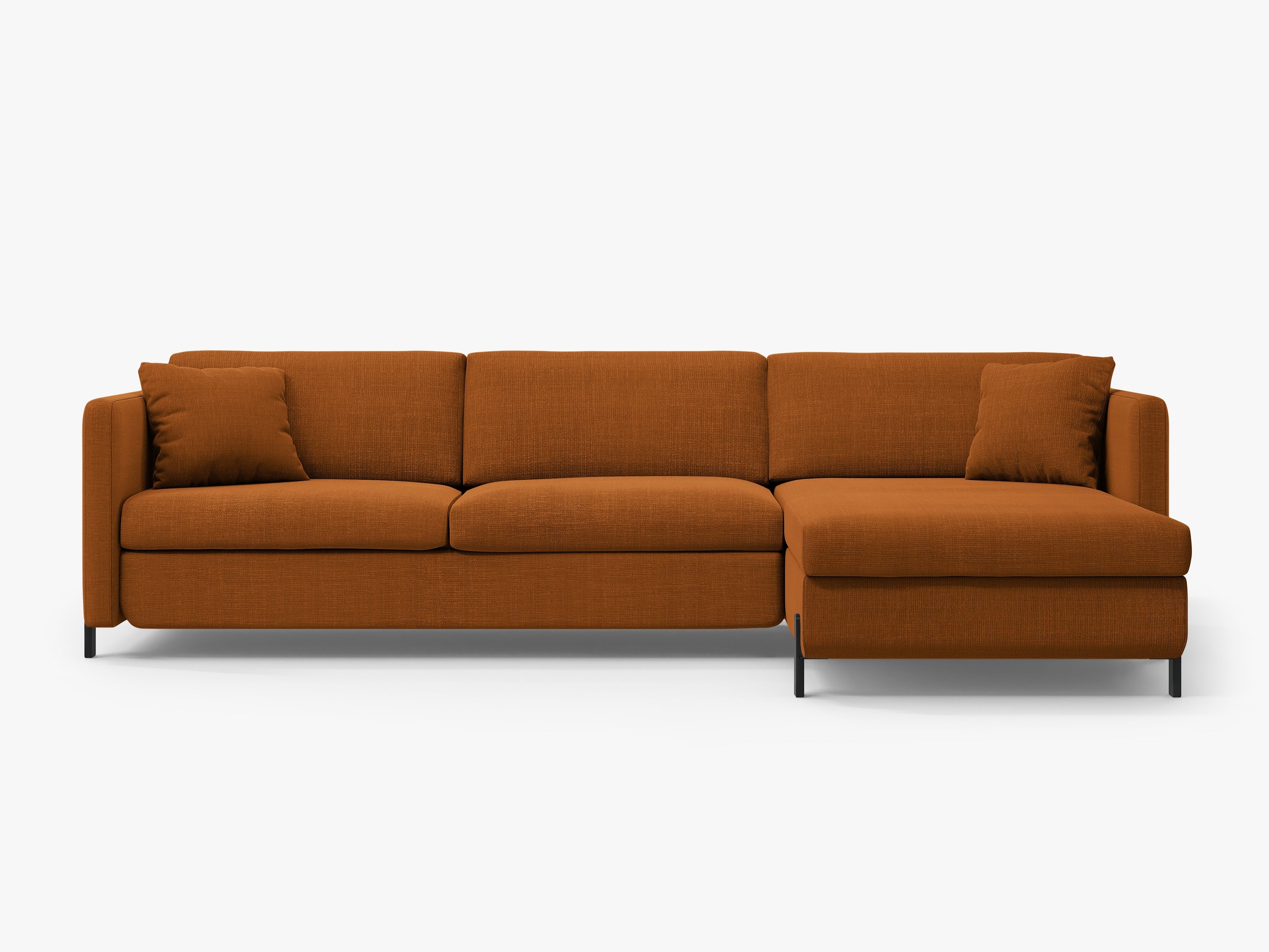 Rechte Ecksofa mit Bettfunktion und Box, "Gloria", 4 Sitze, Ziegel, 260x170x80
In Europa gemacht
