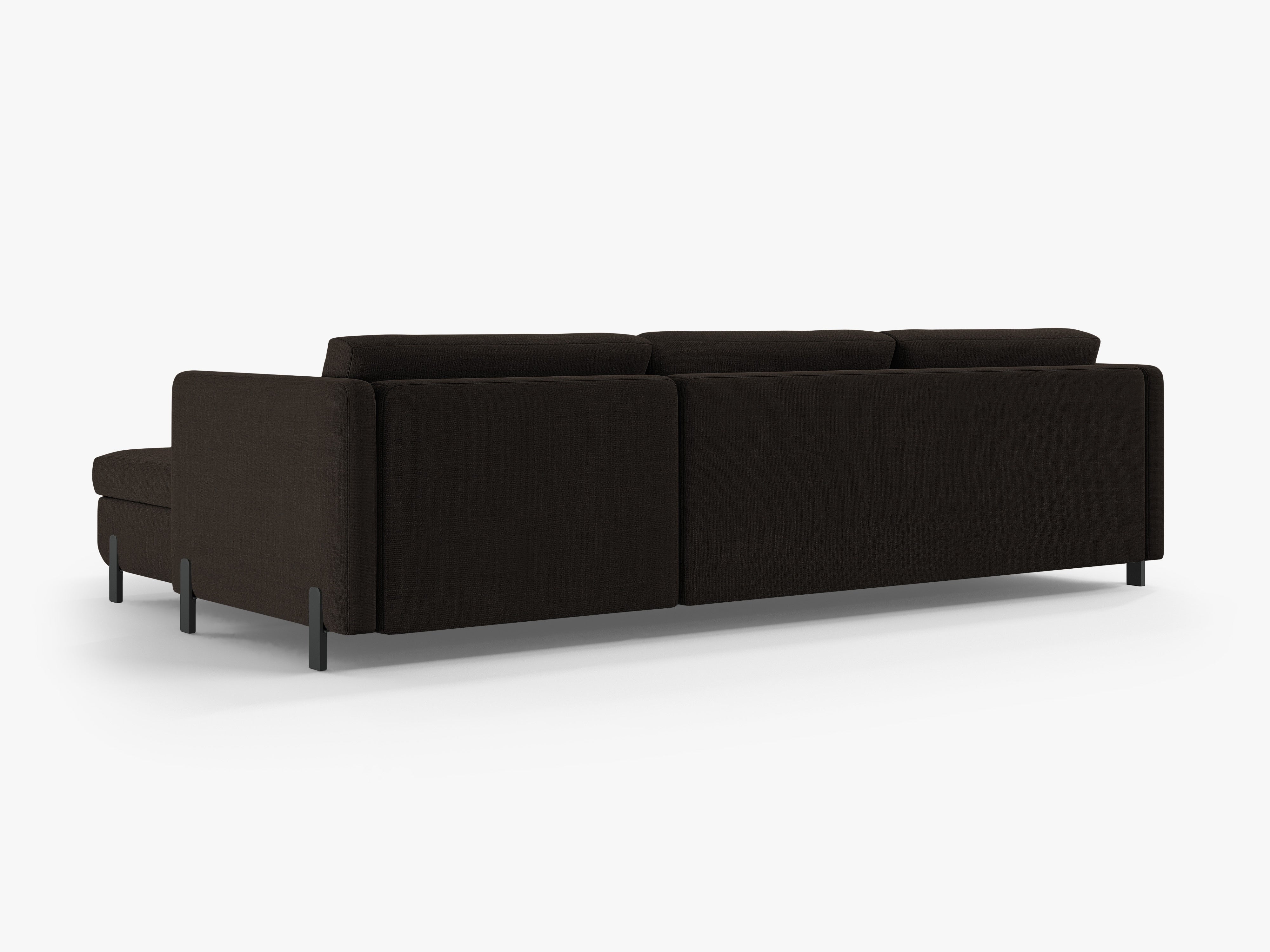 Right Corner Sofa with Bed Function and Box, "Gloria", 4 Seats, Dark Gray, 260x170x80
Made in Europe