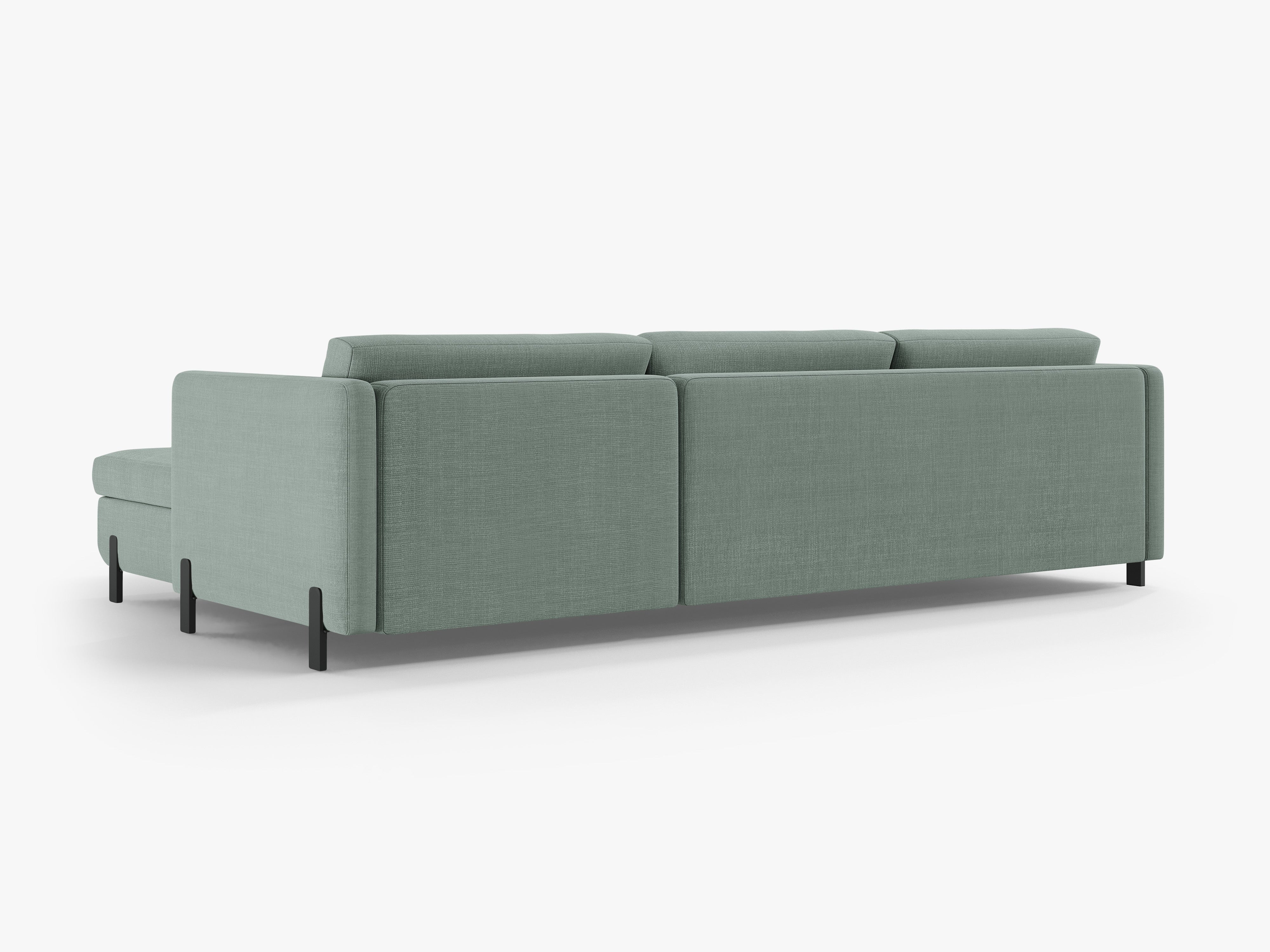 Rechte Ecke -Sofa mit Bettfunktion und Schachtel, "Gloria", 4 Sitze, Minze, 260x170x80
In Europa gemacht