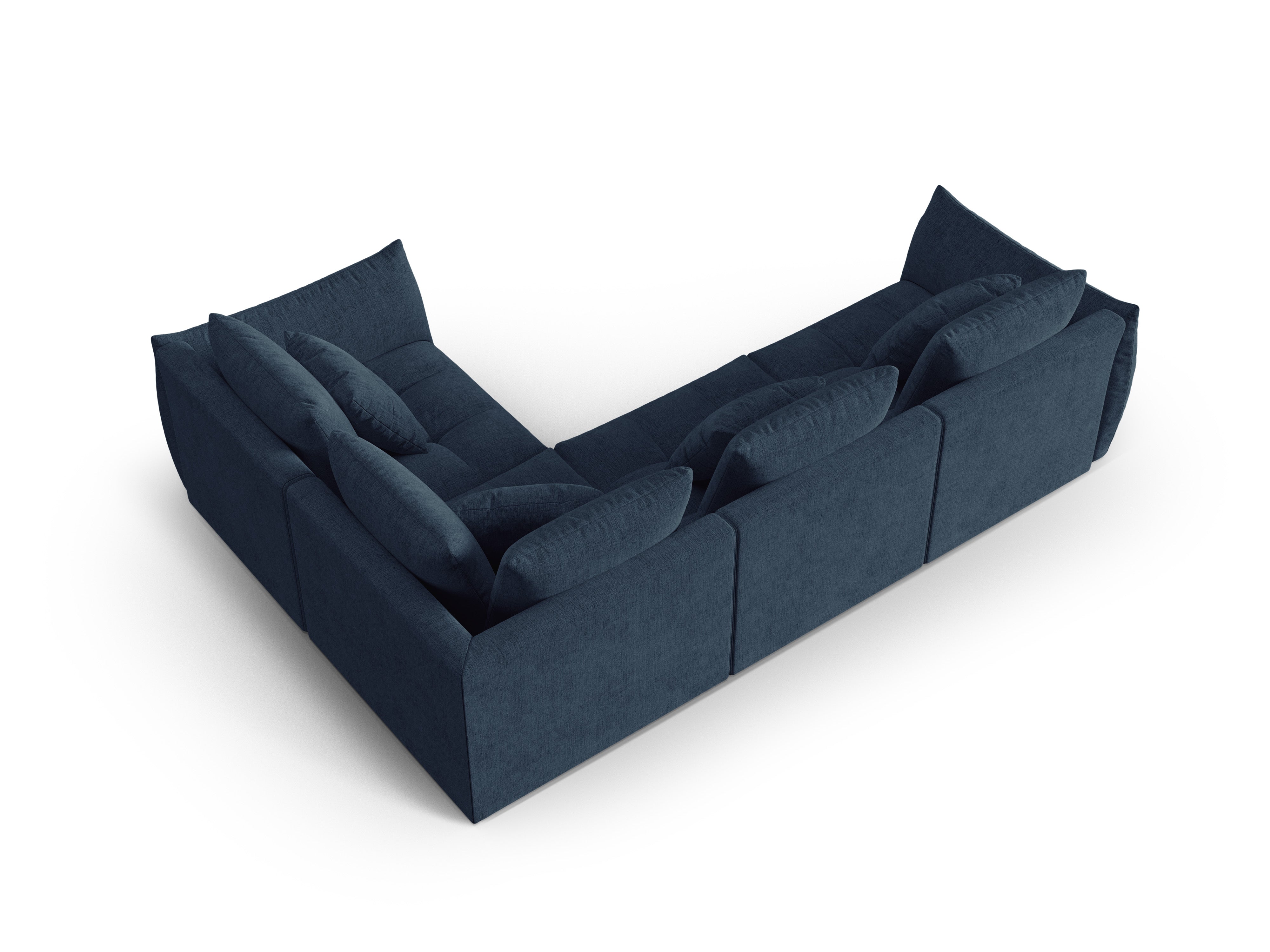 Modularer rechter Ecksofa, "Bloom", 3 Sitze, Dunkelblau, 316x216x95
In Europa gemacht