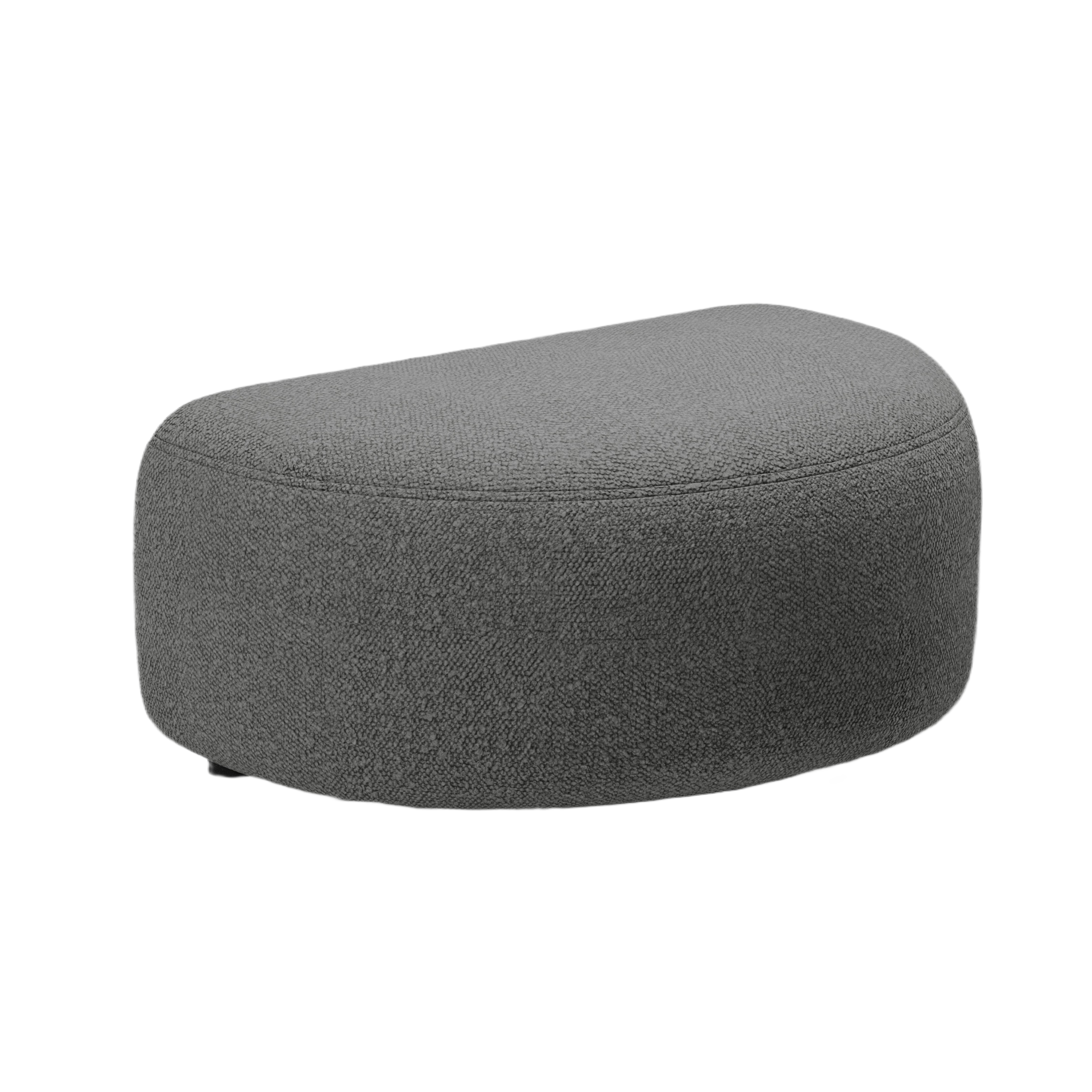 Puf KATE ciemnoszary boucle