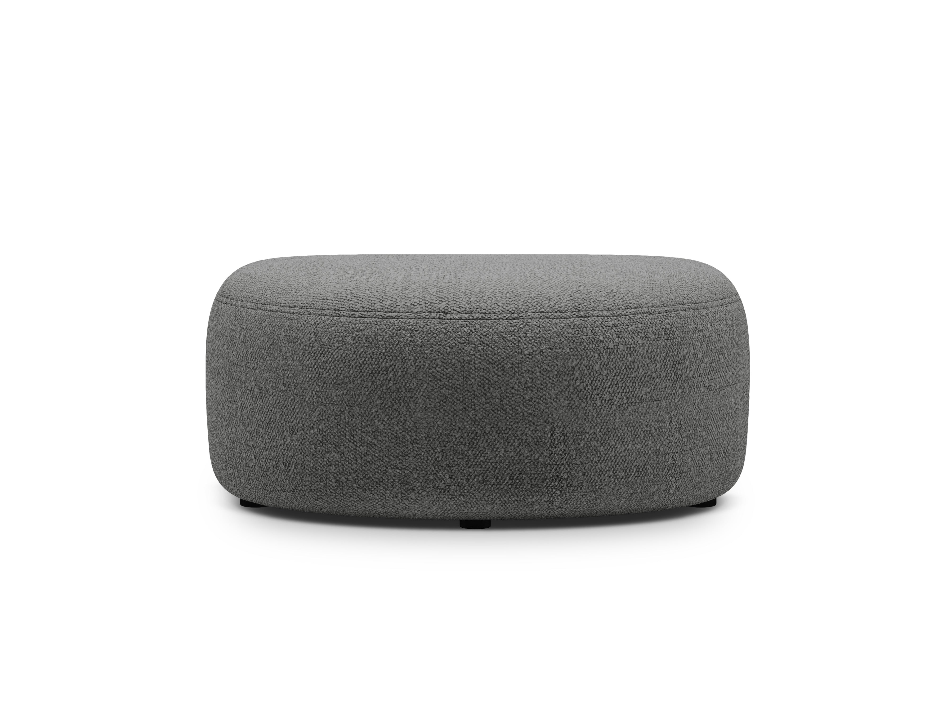 Puf KATE ciemnoszary boucle