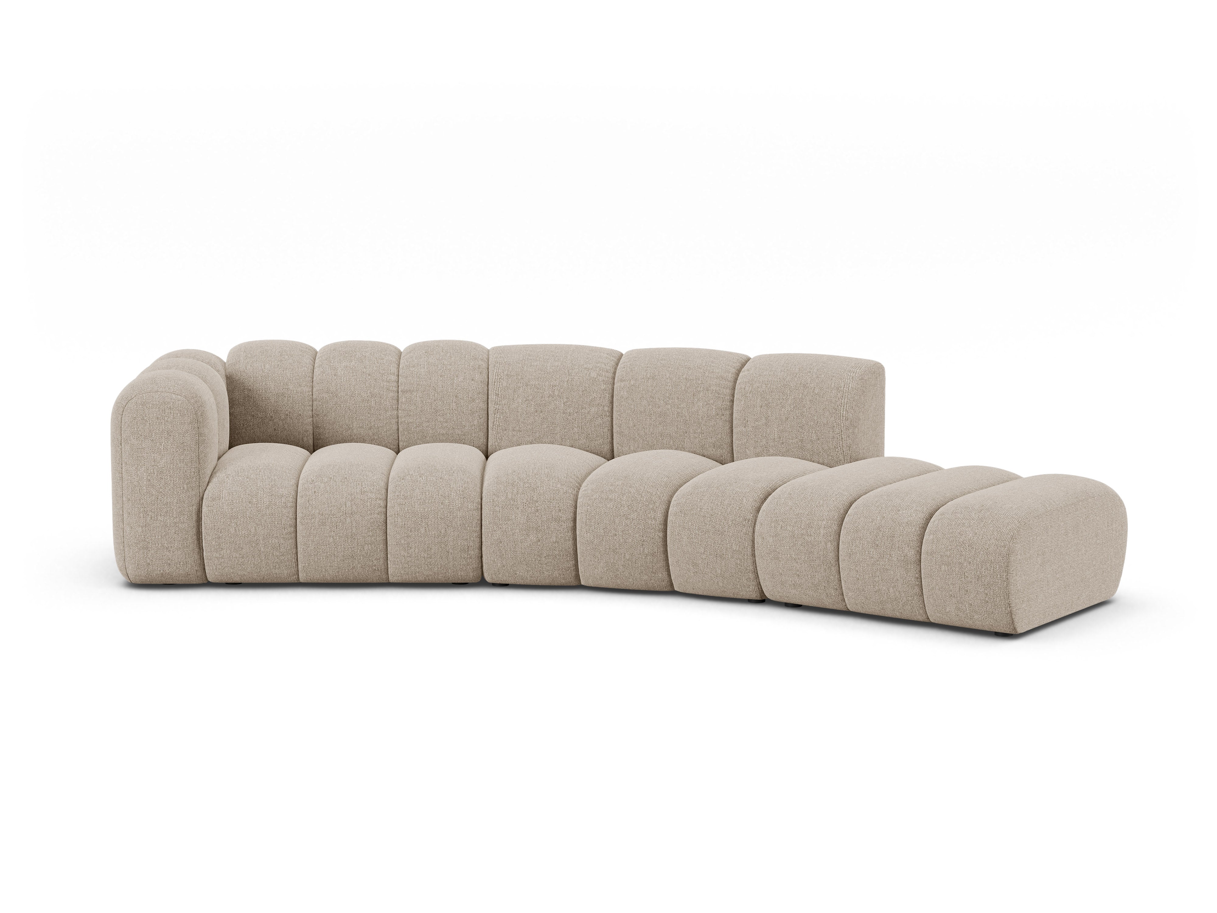 Sofa 5-osobowa prawostronna LUPINE beżowy szenil