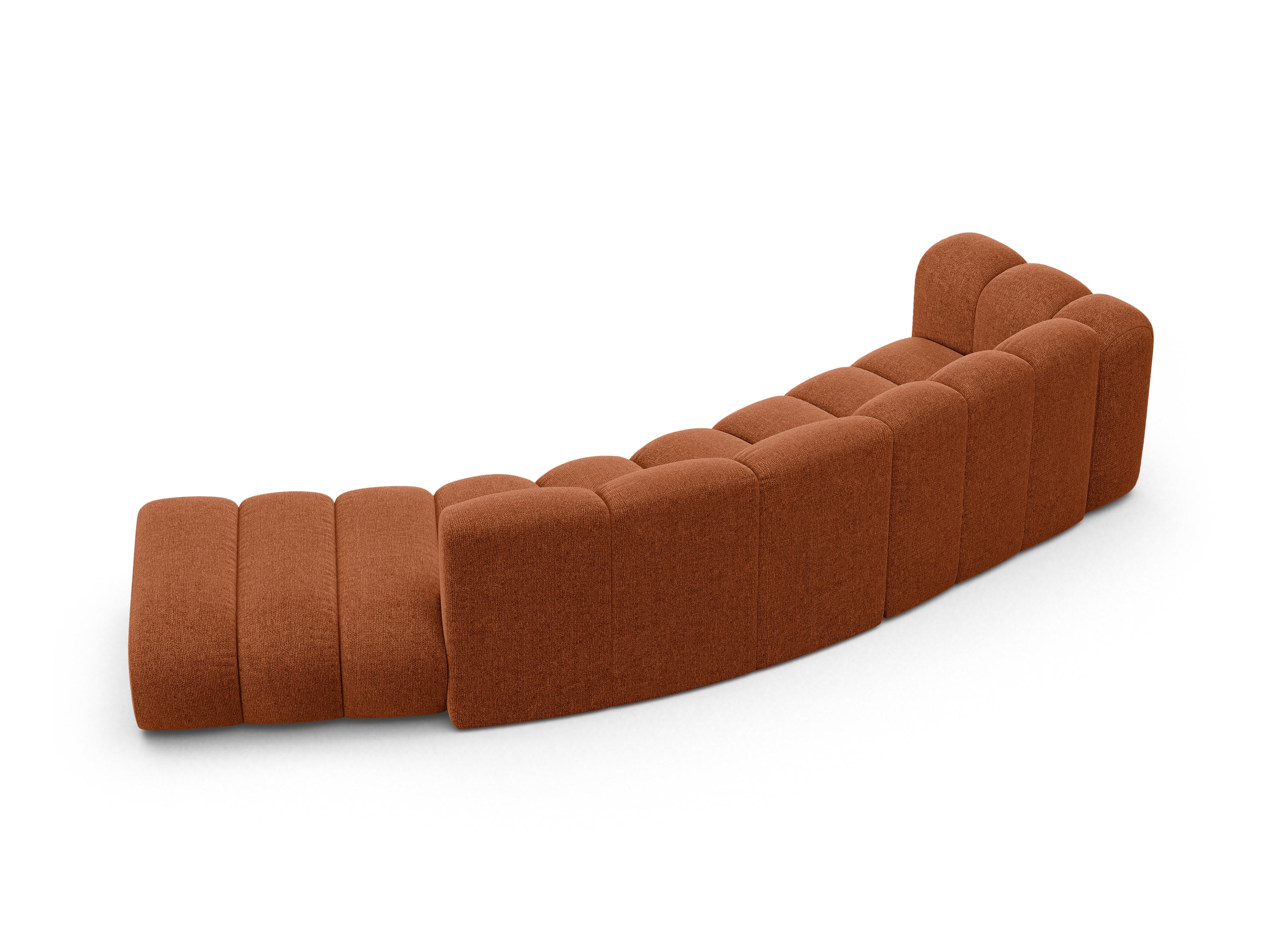 Sofa 5-osobowa prawostronna LUPINE ceglany szenil