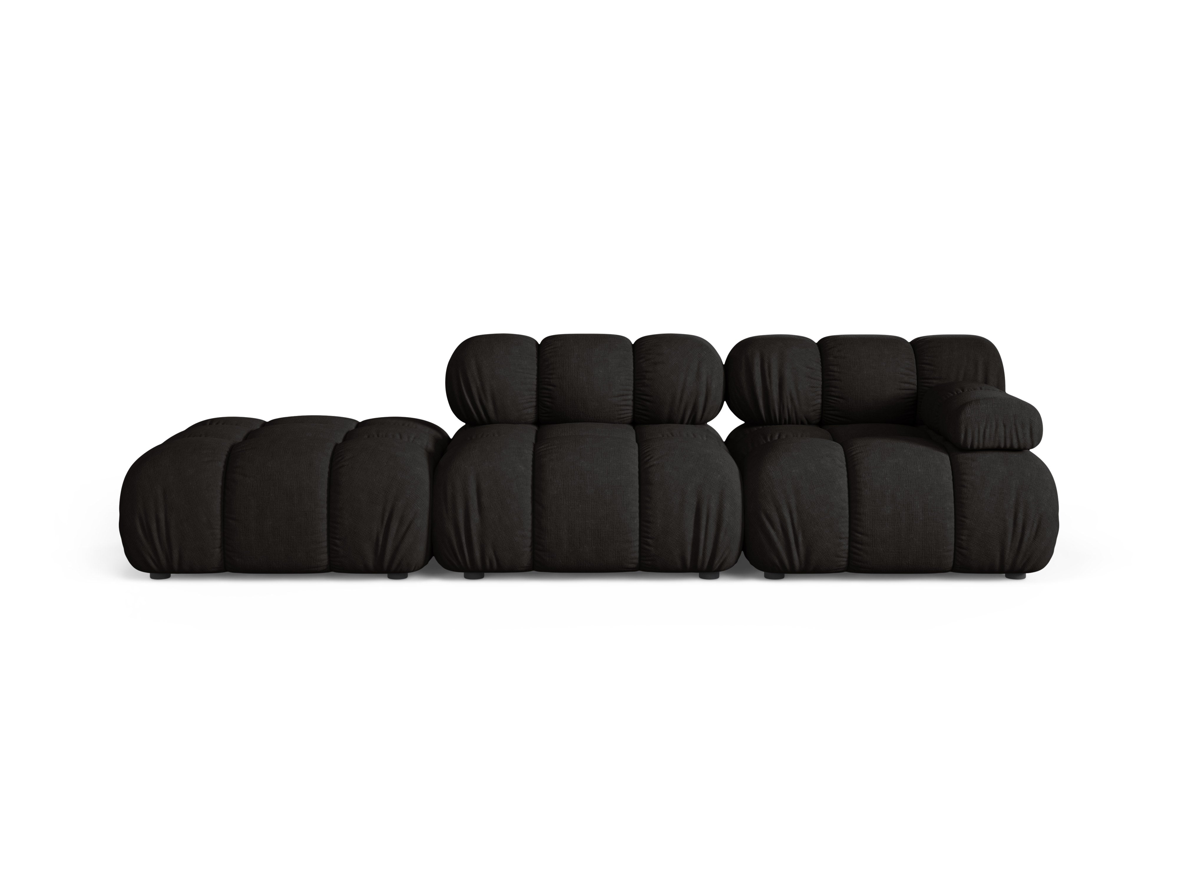 Sofa modułowa otwarta lewostronna BELLIS czarny