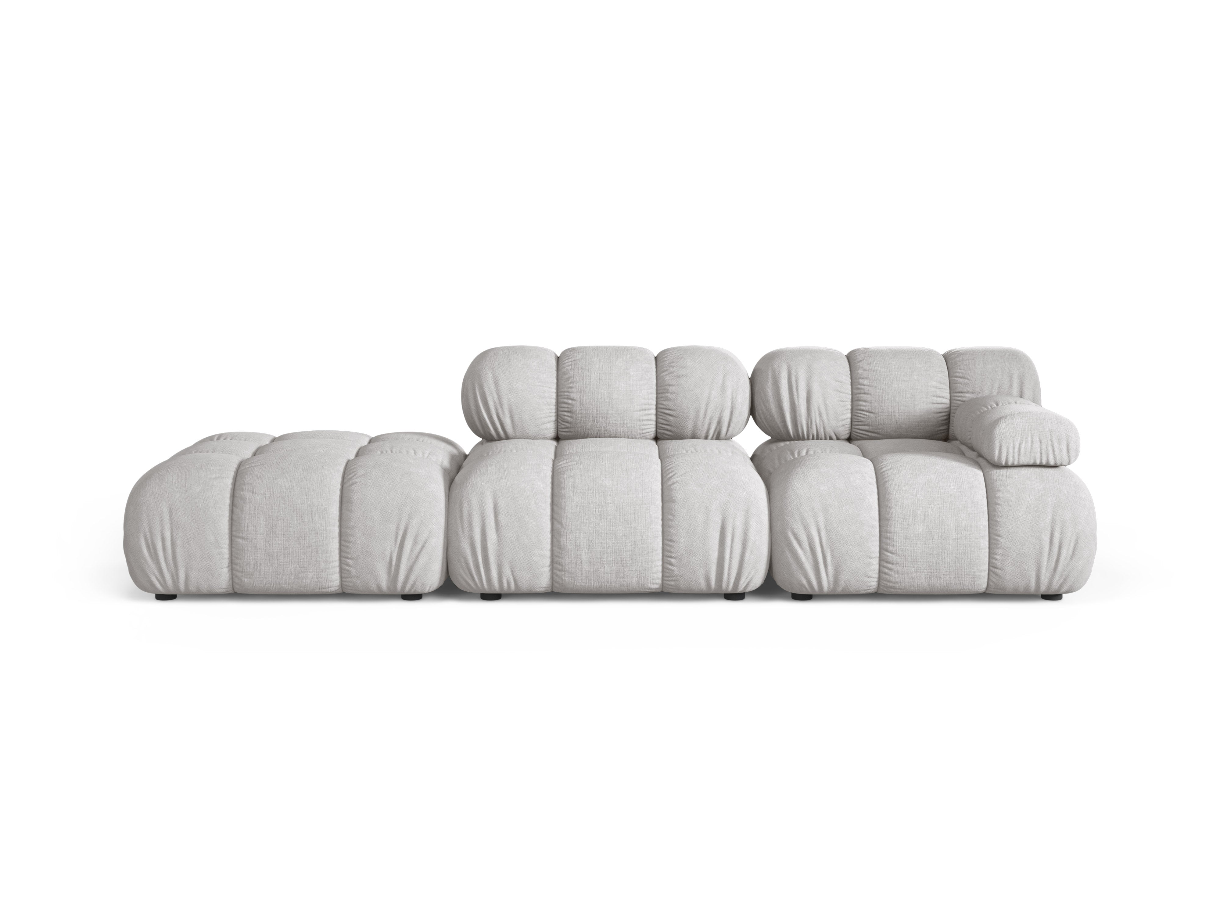 Sofa modułowa otwarta lewostronna BELLIS jasnoszary