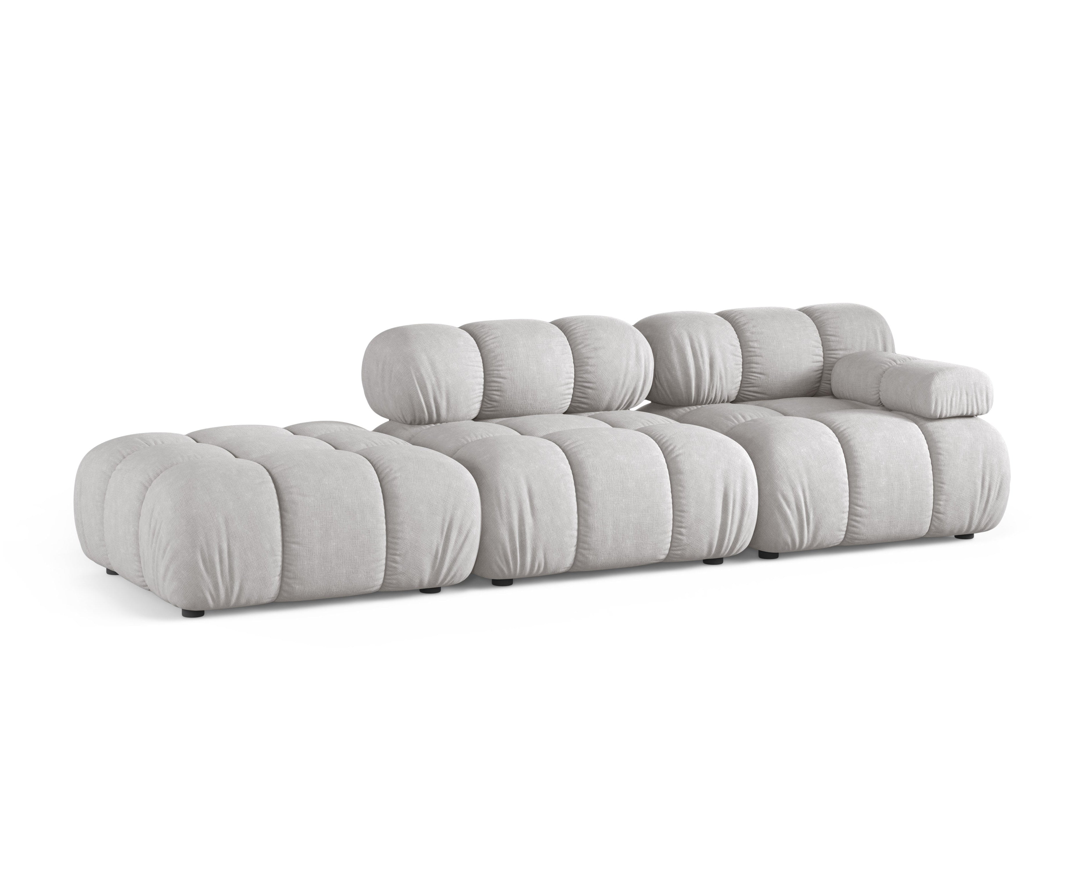 Sofa modułowa otwarta lewostronna BELLIS jasnoszary