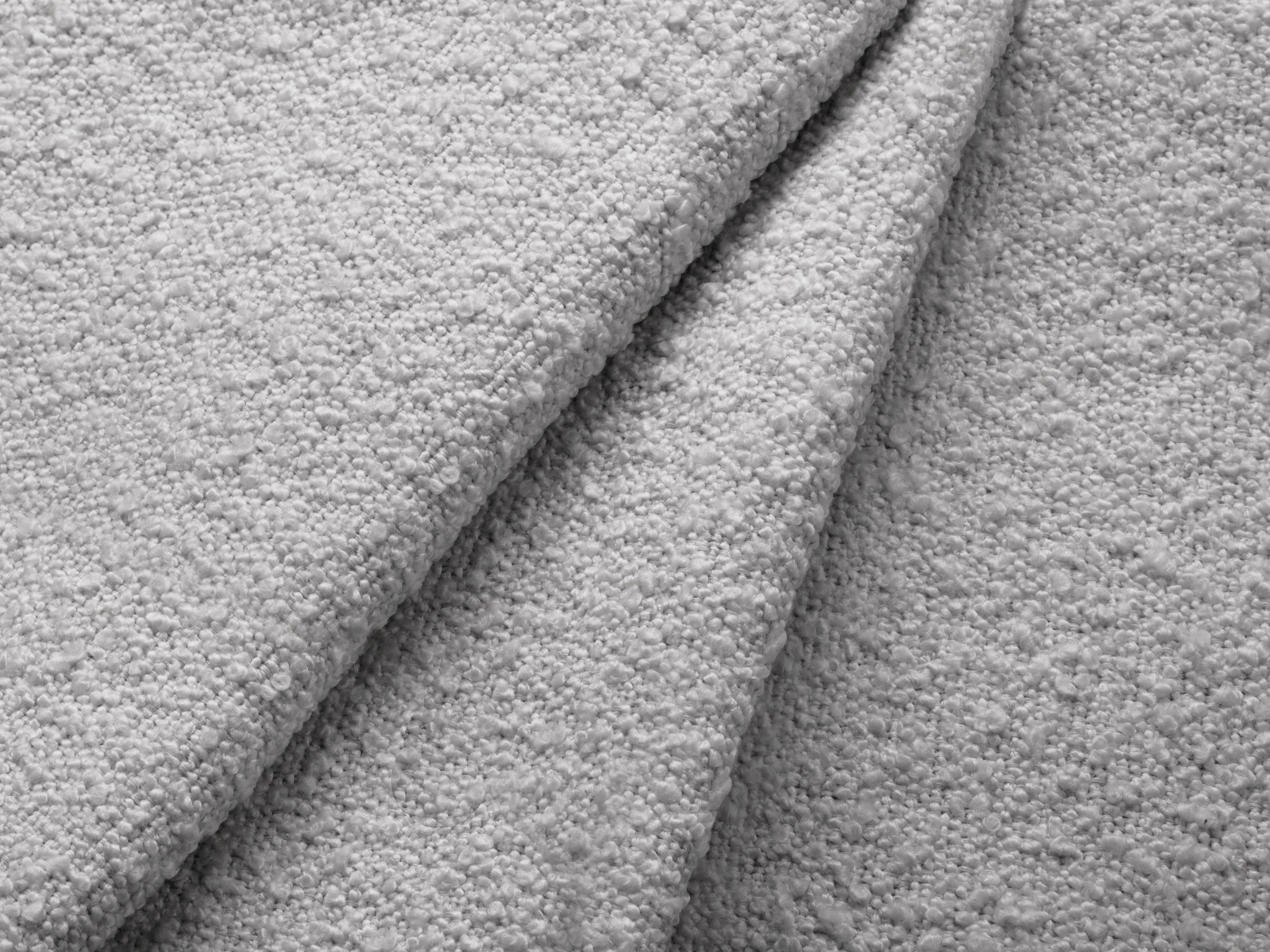 Sofa modułowa prawostronna 6-osobowa MILEY jasnoszary boucle