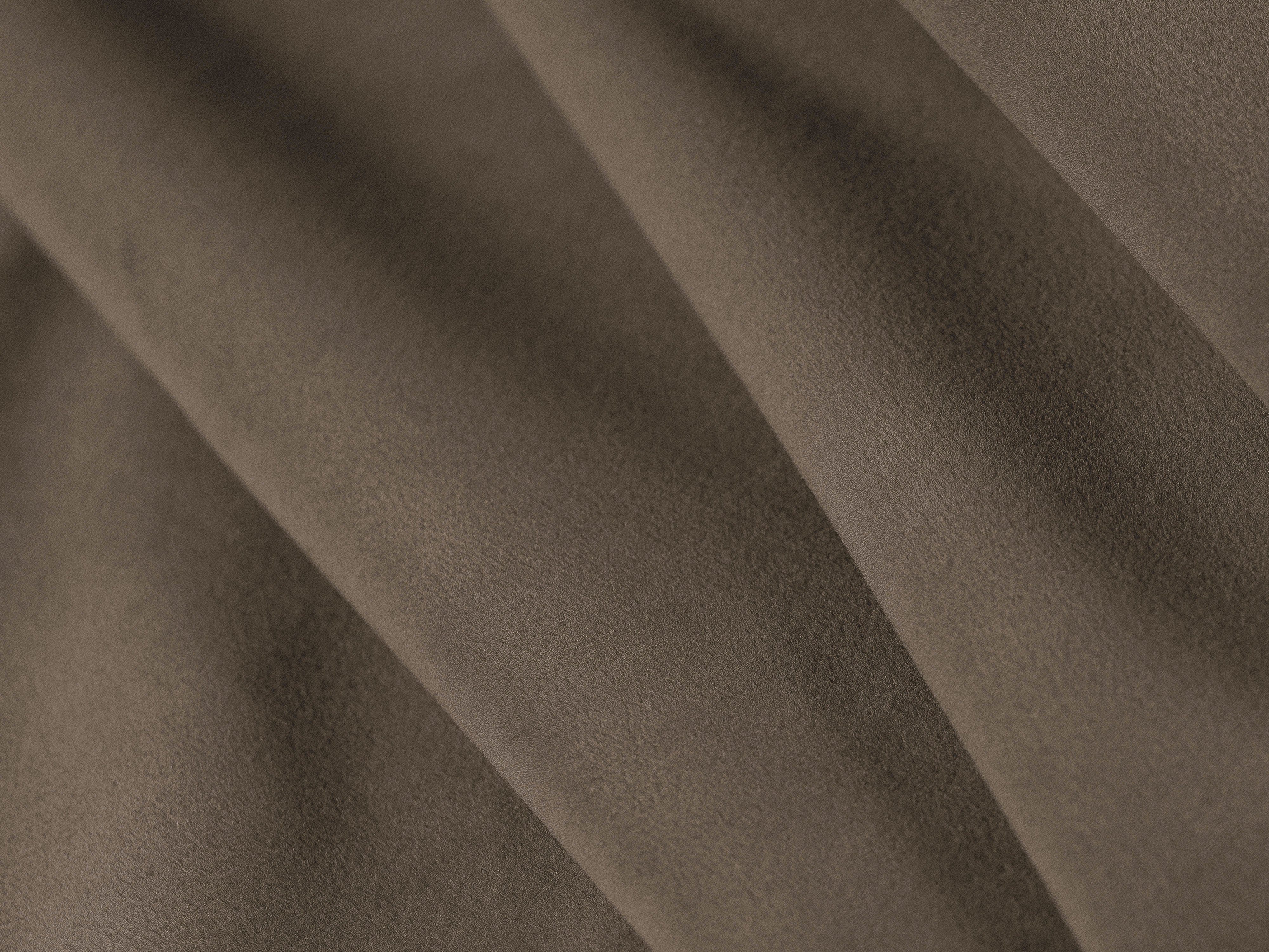 Left-facing panoramic velvet corner sofa LISA light brown