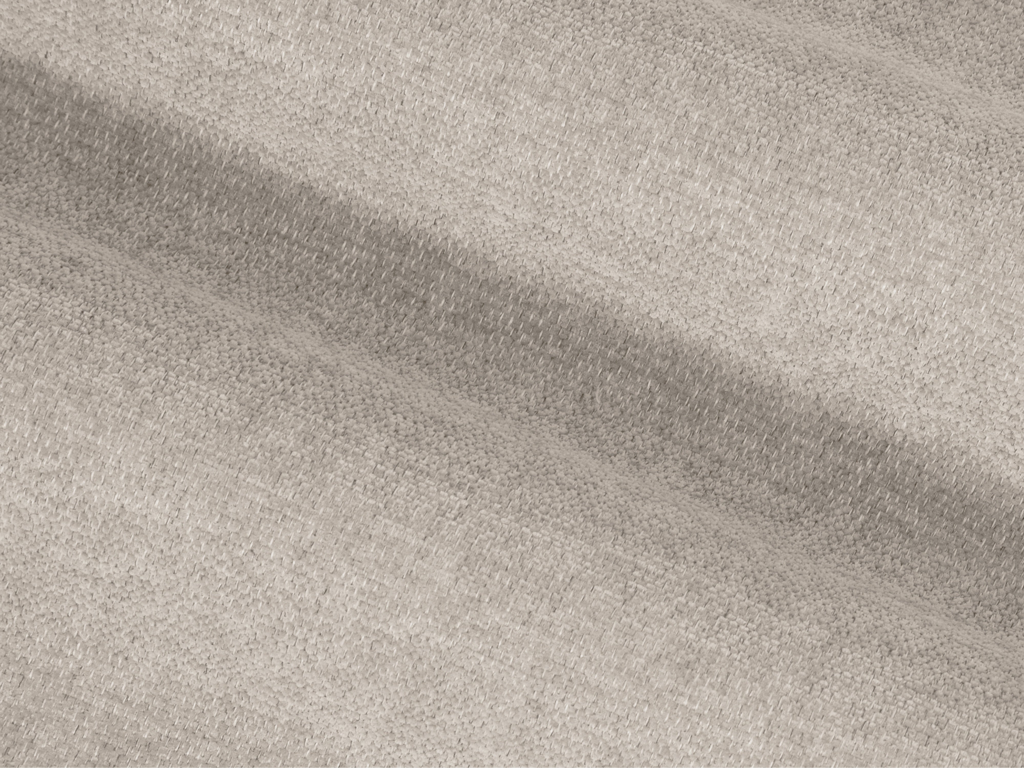 Left-facing panoramic corner sofa LISA sand chenille