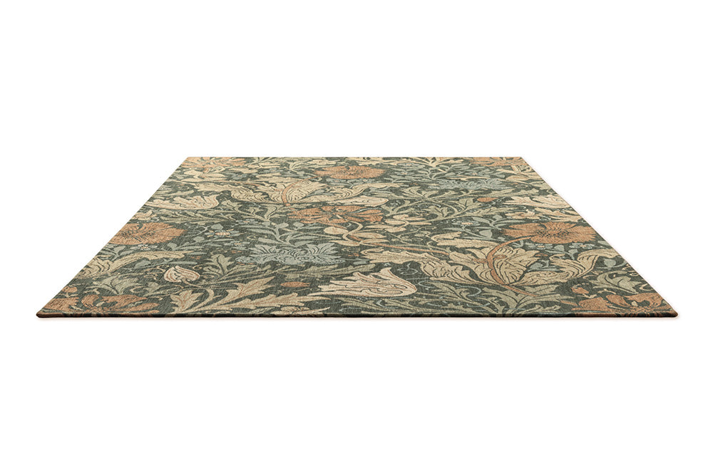 COMPTON TRELLIS Green and Brown Rug