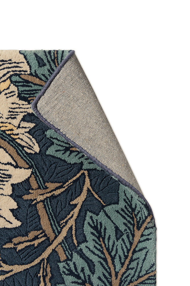 Dywan HONEYSUCKLE & TULIP TEAL granatowy