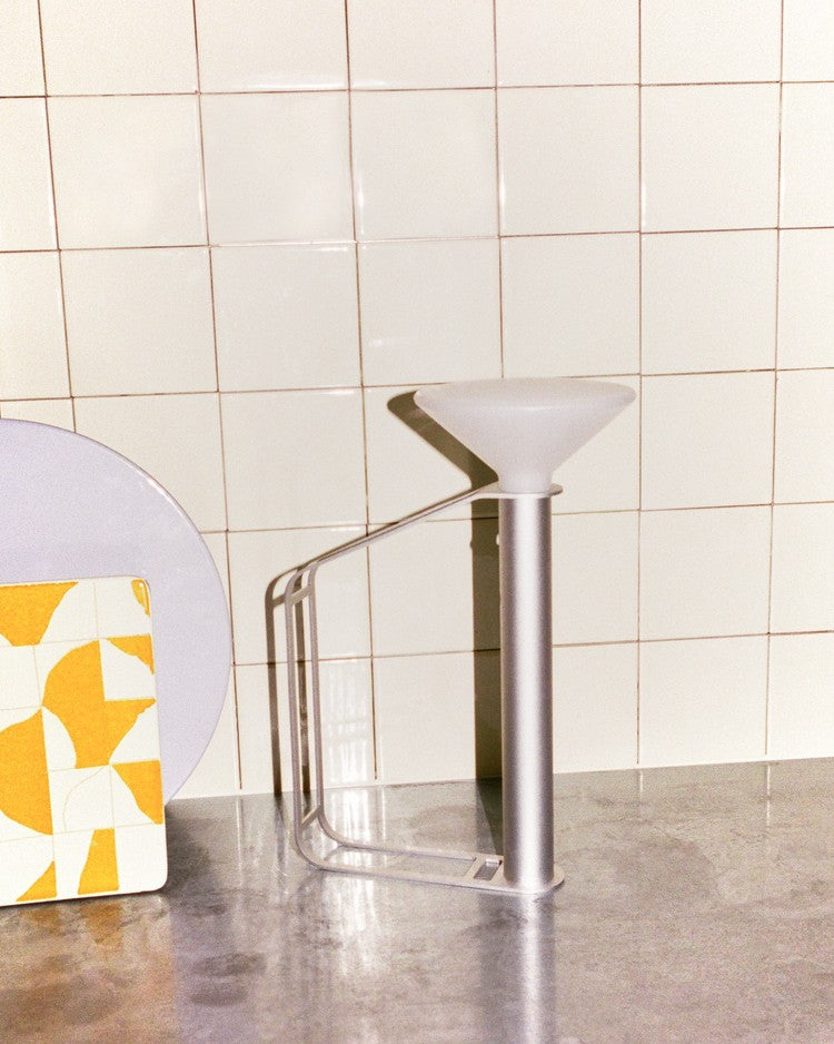 Tragbare Außenlampe PITON silber