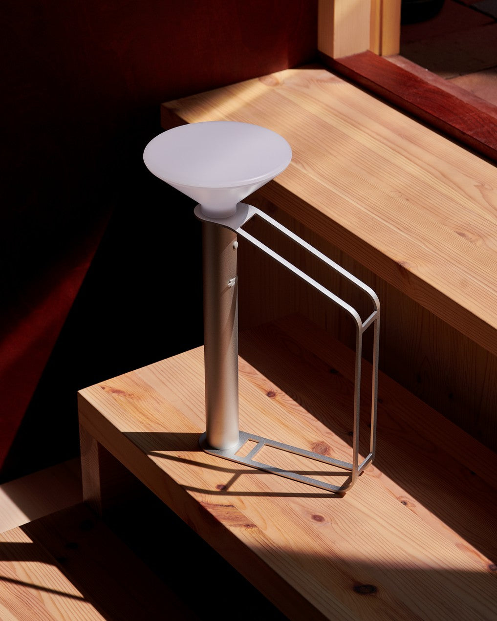 Tragbare Außenlampe PITON silber