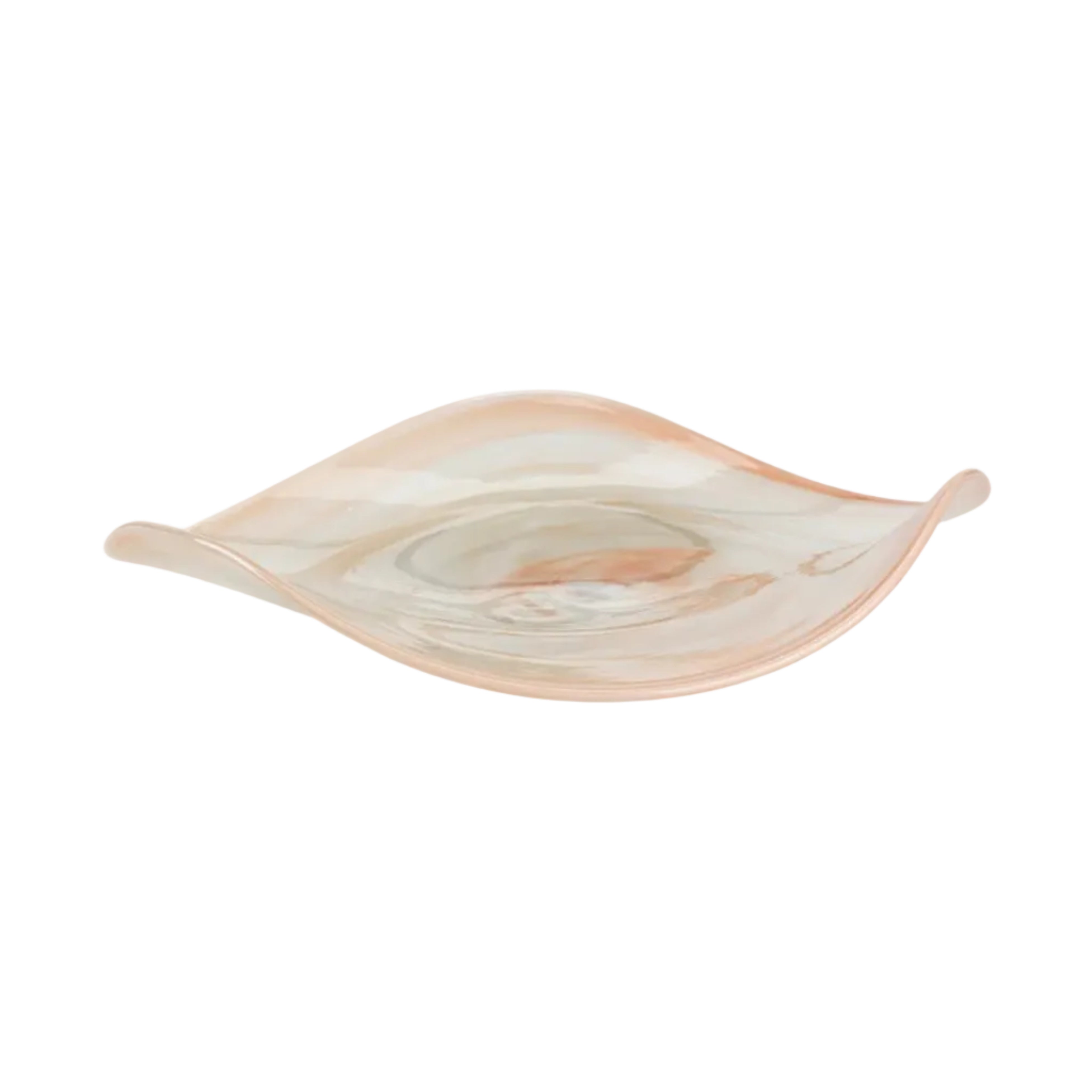 Misa szklana MARIA biały z różowym