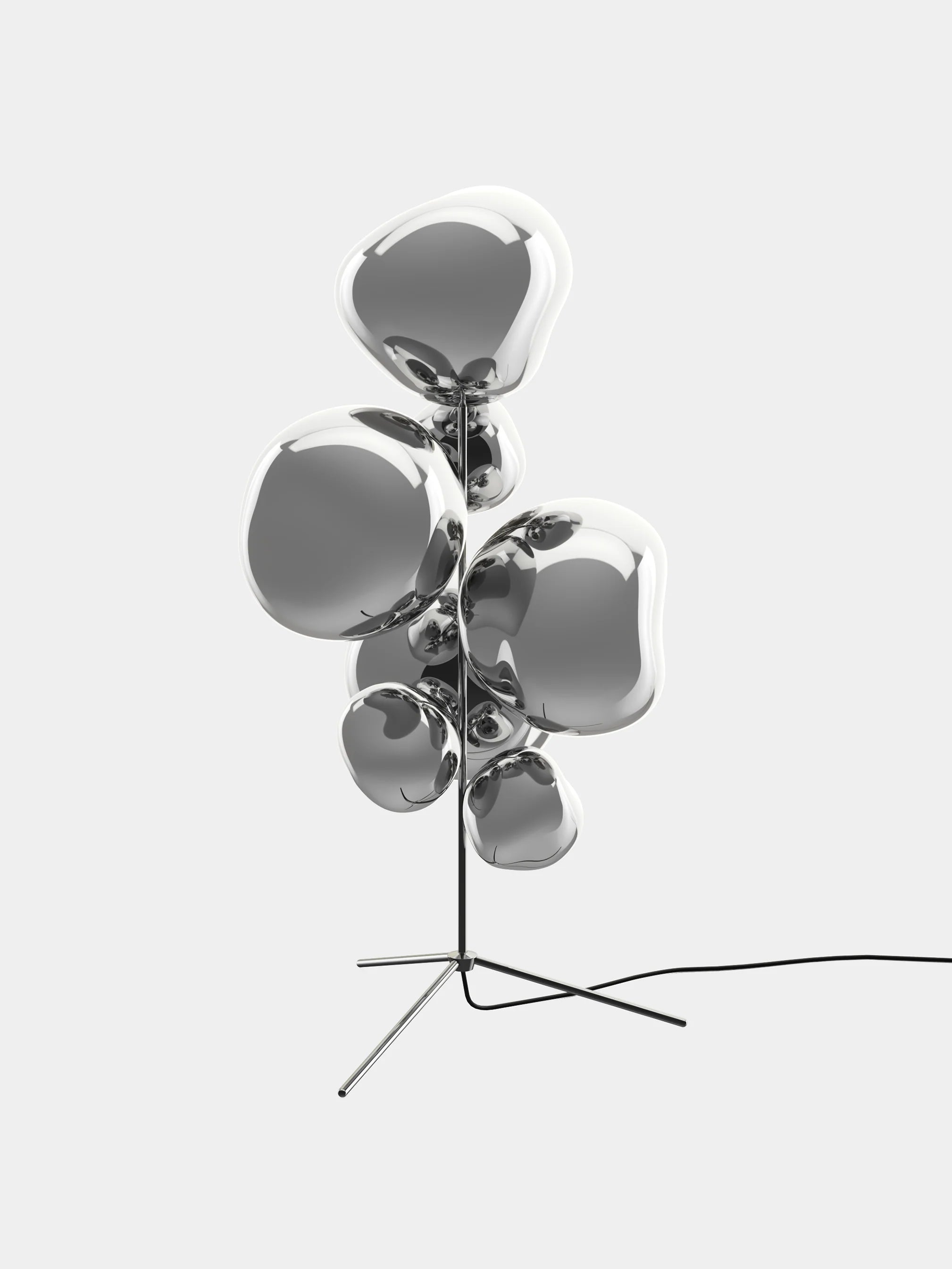Stehlampe MELT in Silber