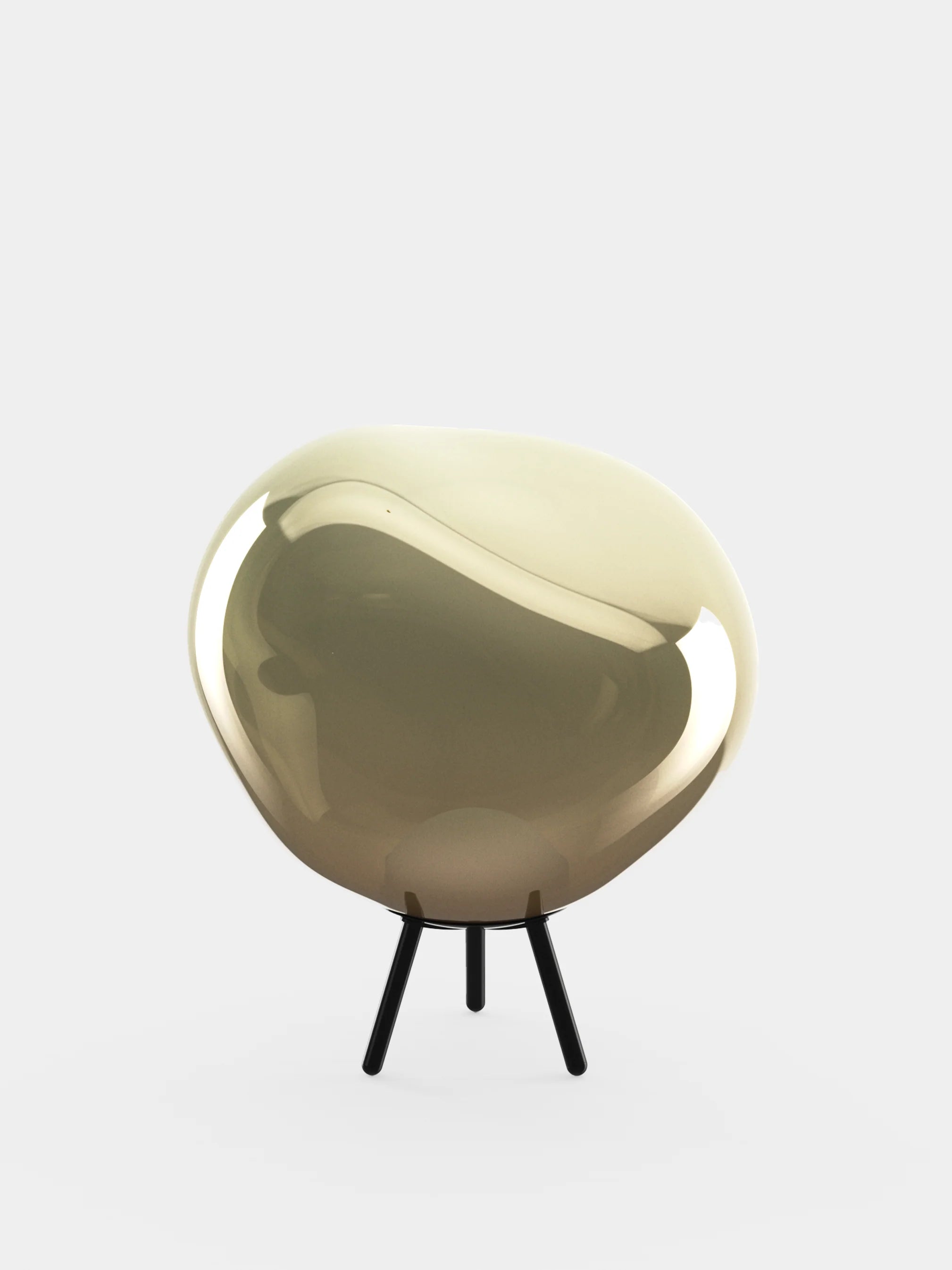 Lampa przenośna LARGE MELT brązowy