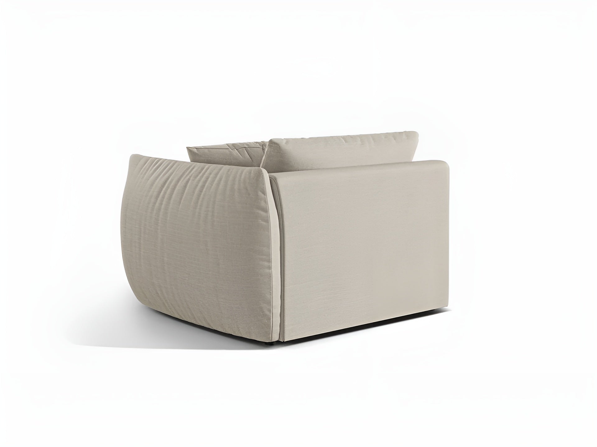 Sofa modułowa CHRIS - element szeroki prawostronny kremowy szenil