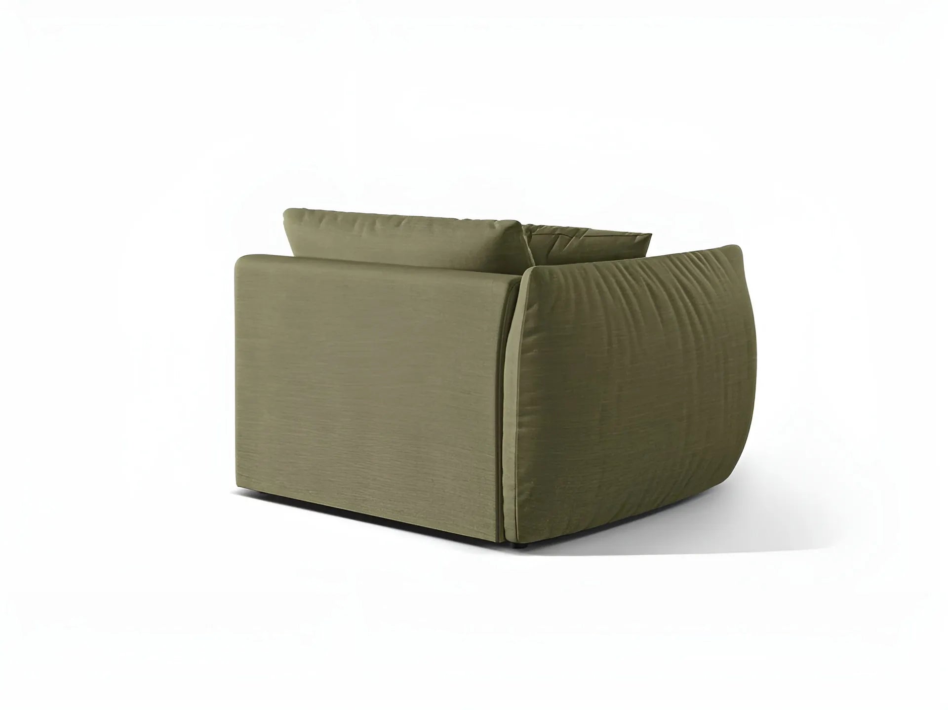 Sofa modułowa CHRIS - element szeroki lewostronny zielony szenil