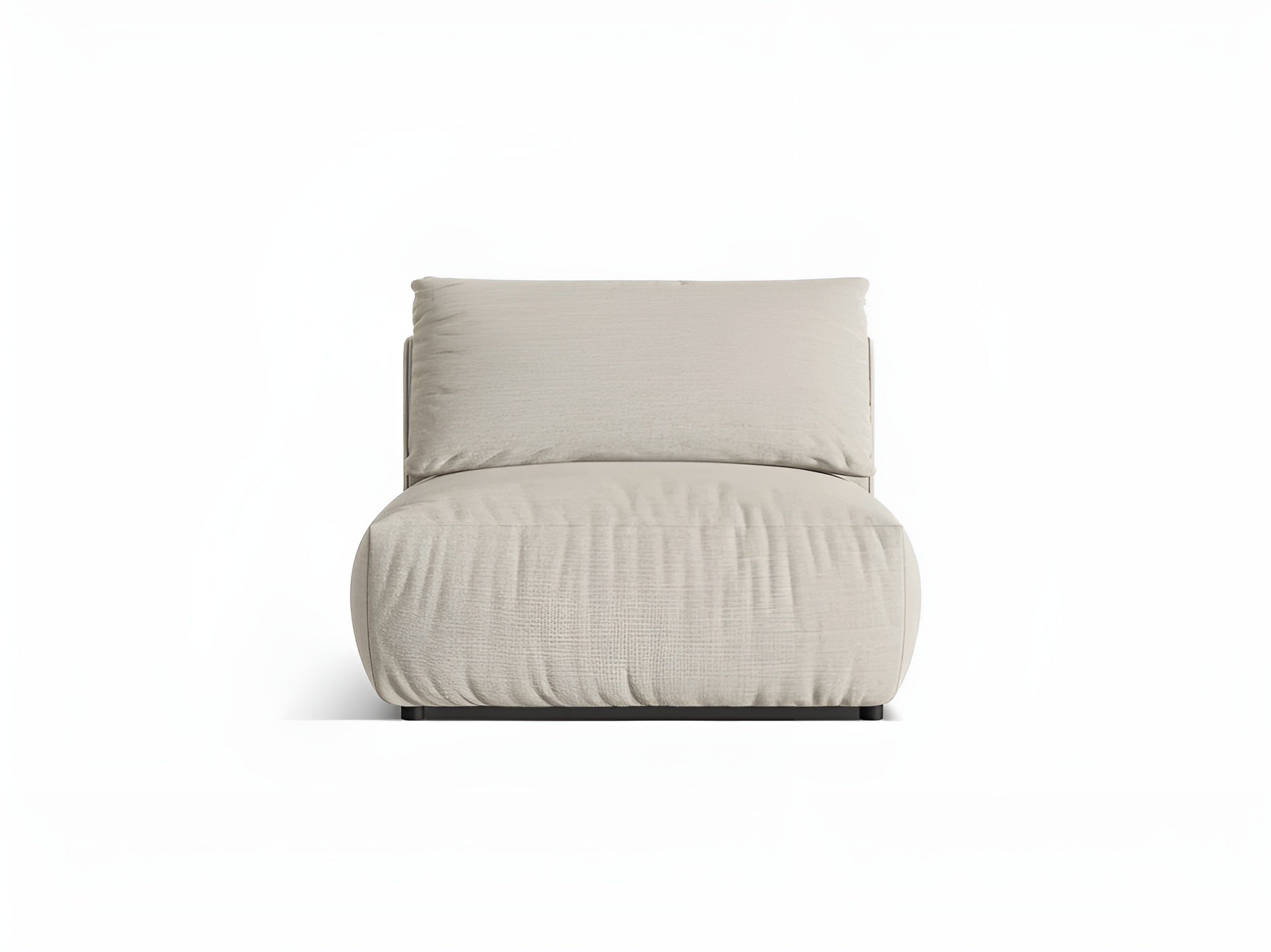 Sofa modułowa CHRIS - szeroki element środkowy beżowy szenil