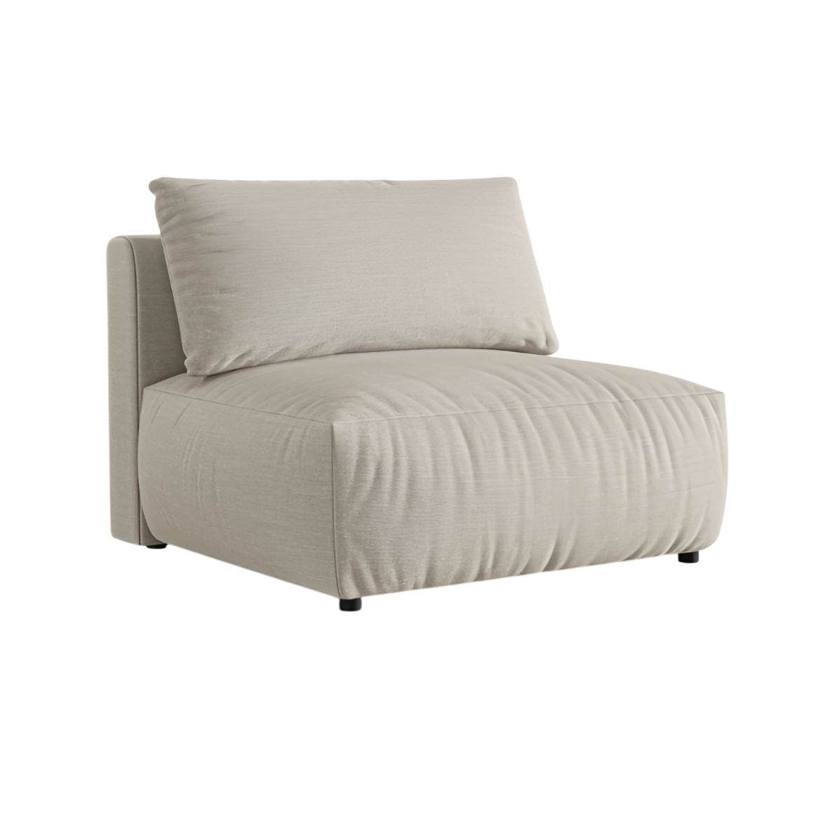 Sofa modułowa CHRIS - szeroki element środkowy beżowy szenil