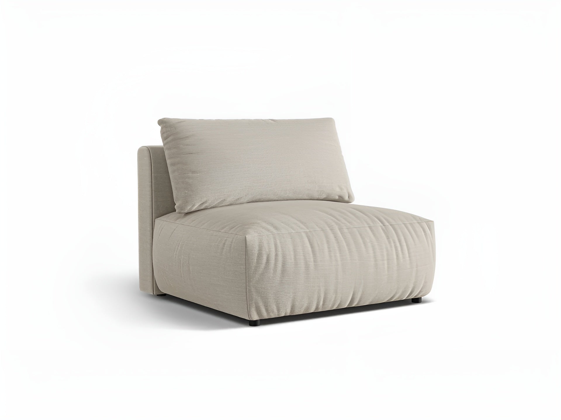 Sofa modułowa CHRIS - szeroki element środkowy beżowy szenil