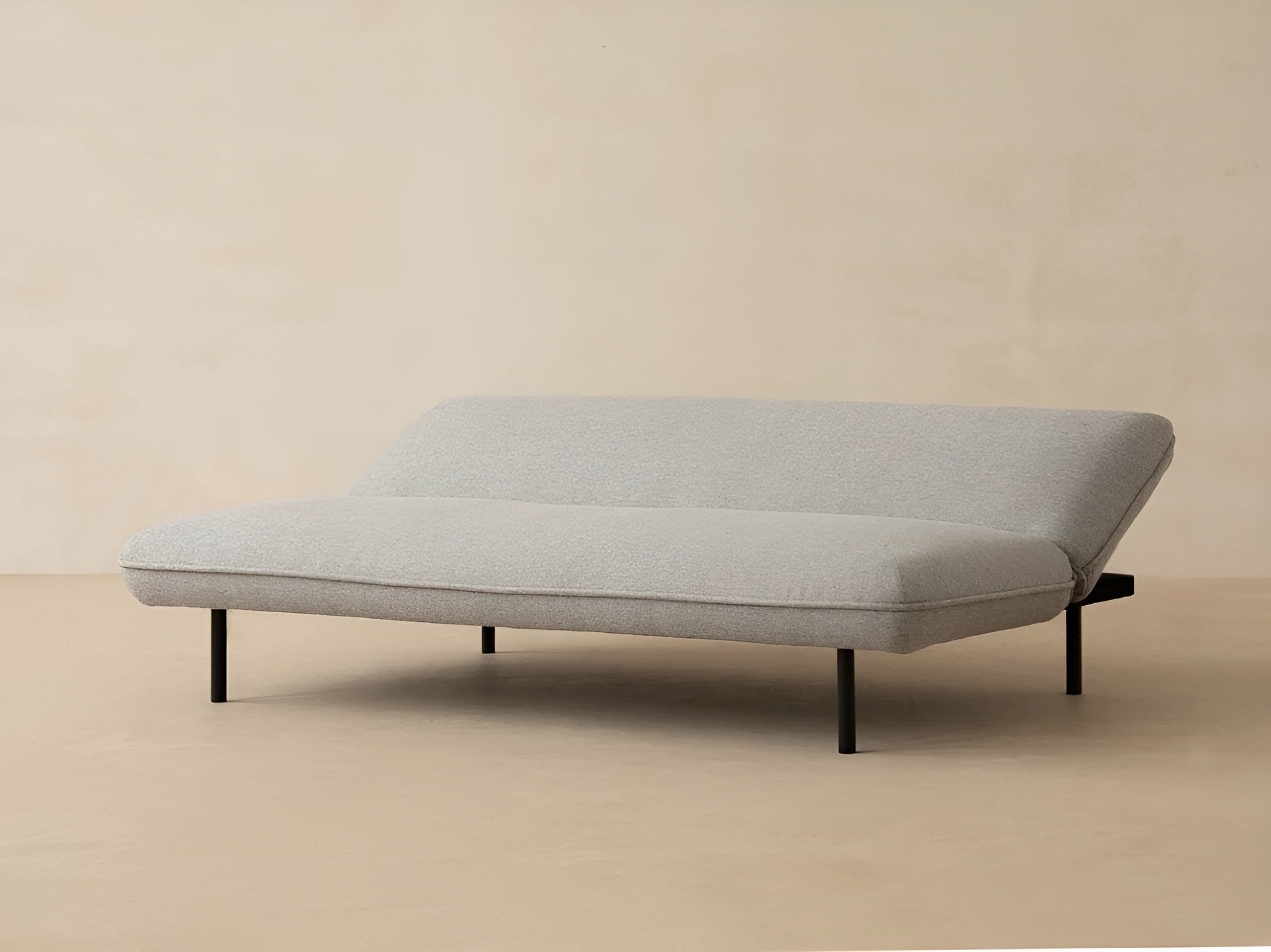 Sofa mit Schlaffunktion VALLS graues Chenille