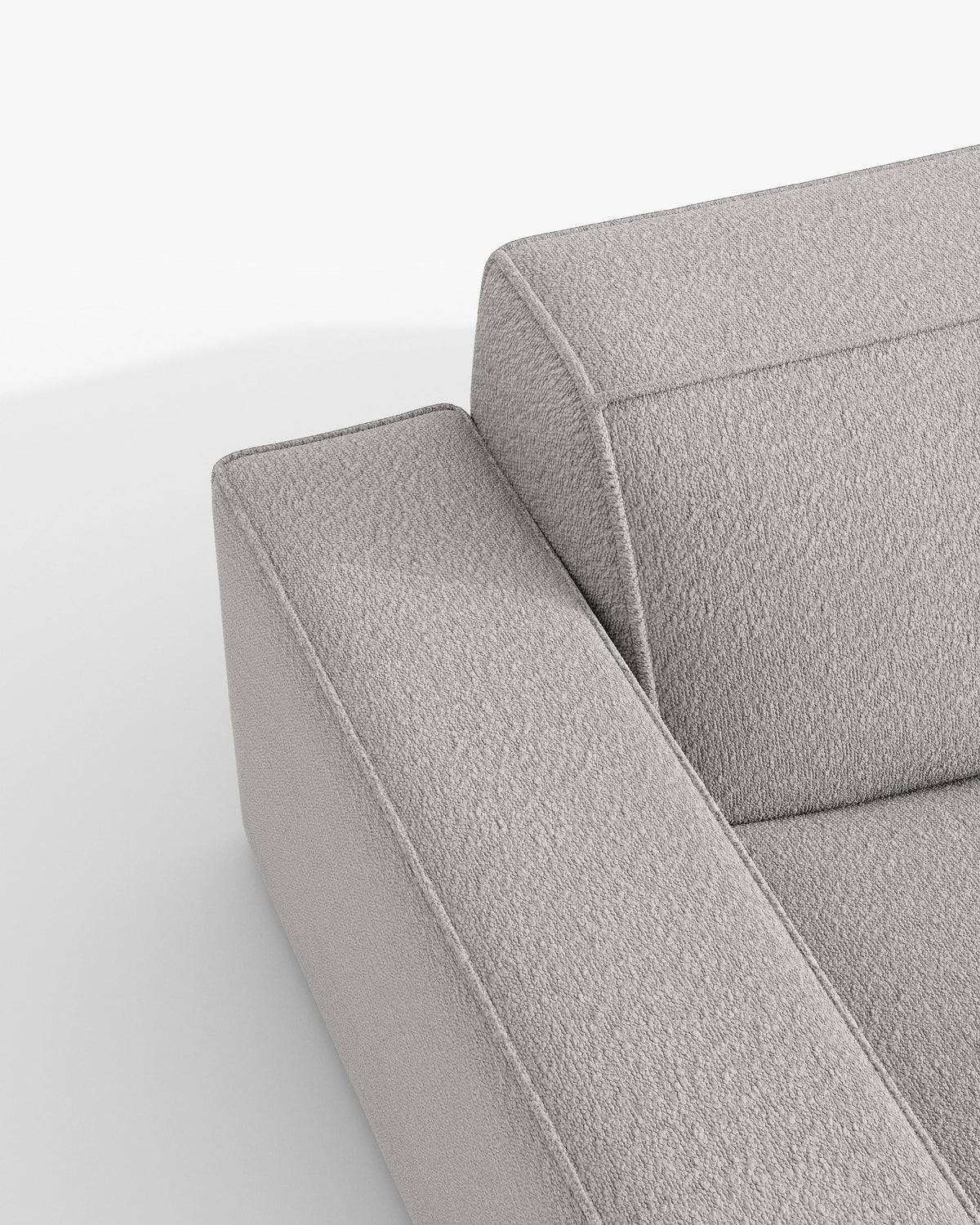 Sofa 3-osobowa z funkcją spania JODIE szary boucle